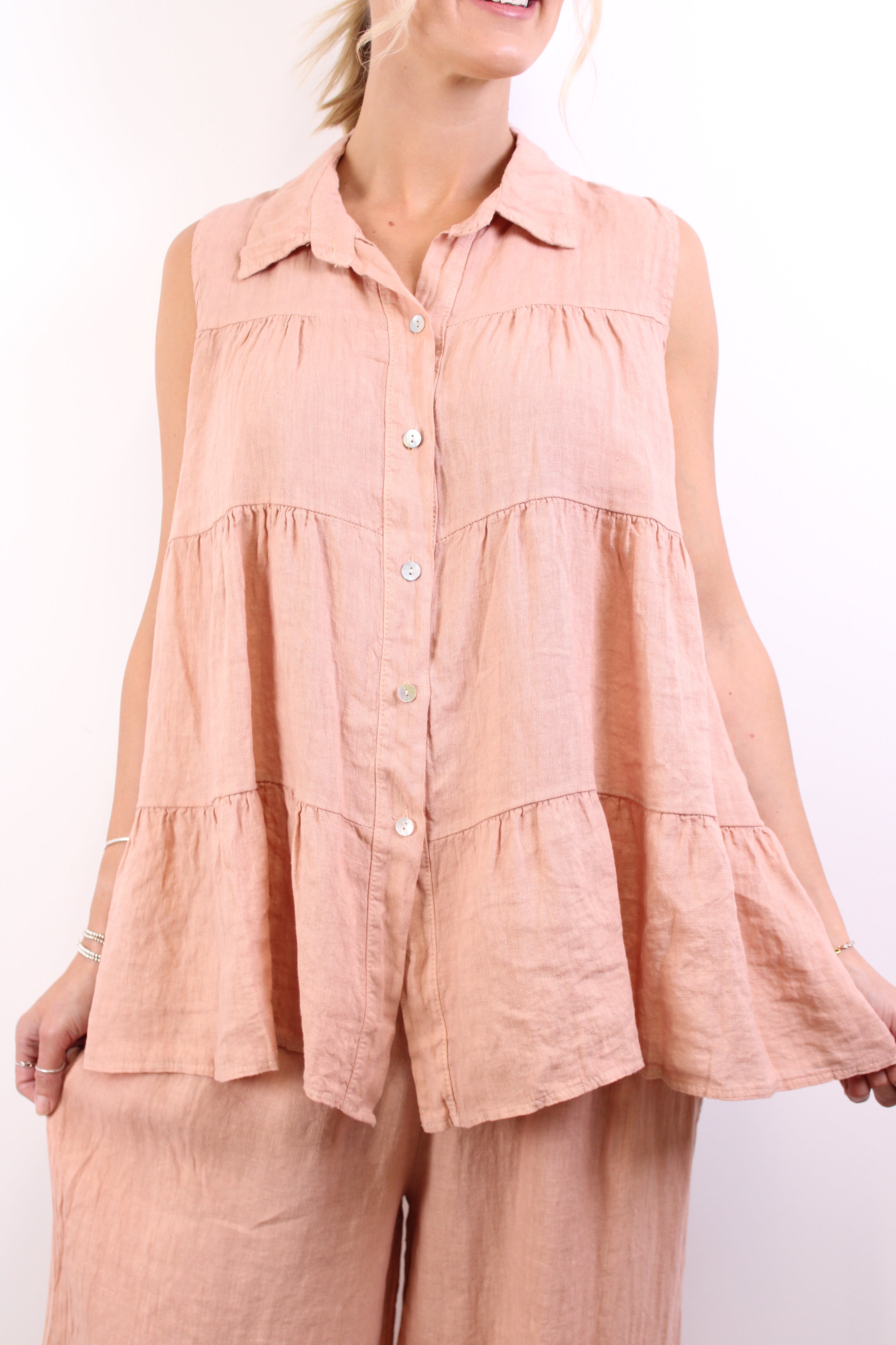 Amalfi Tier Smock Top