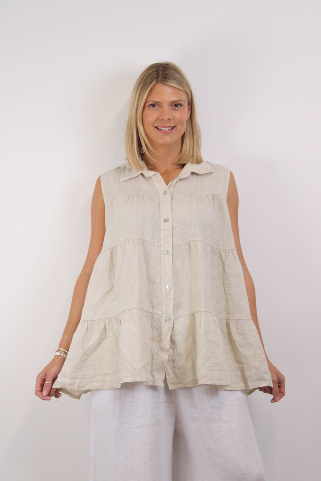 Amalfi Tier Smock Top