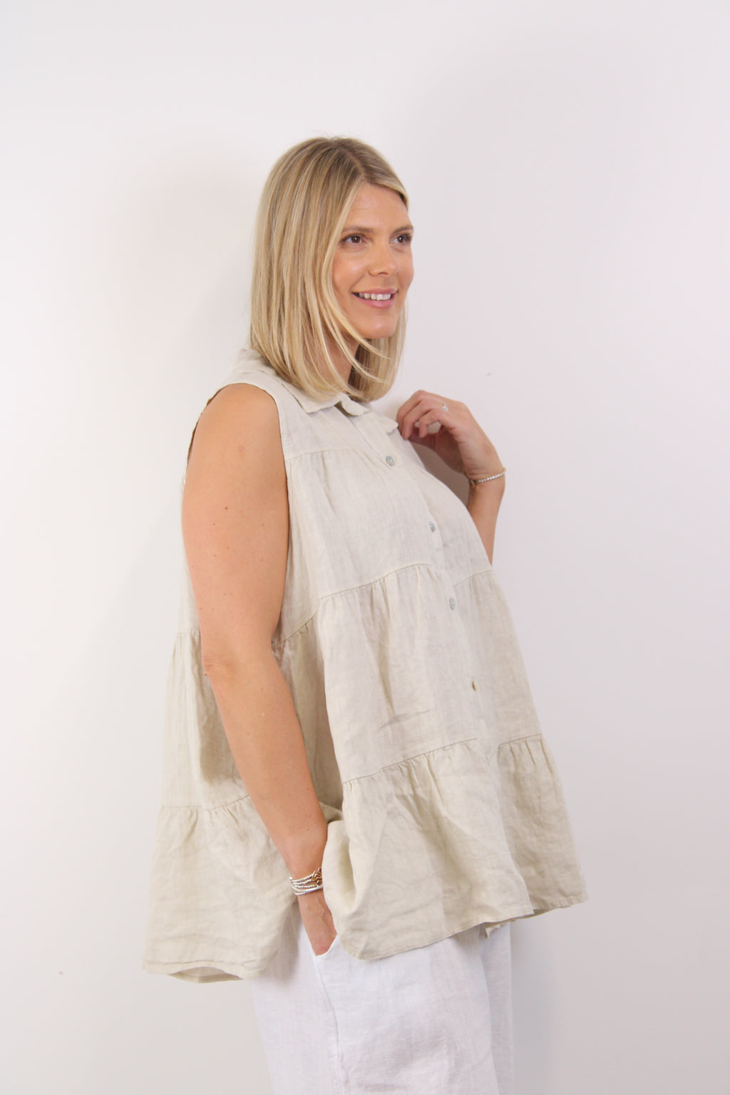 Amalfi Tier Smock Top