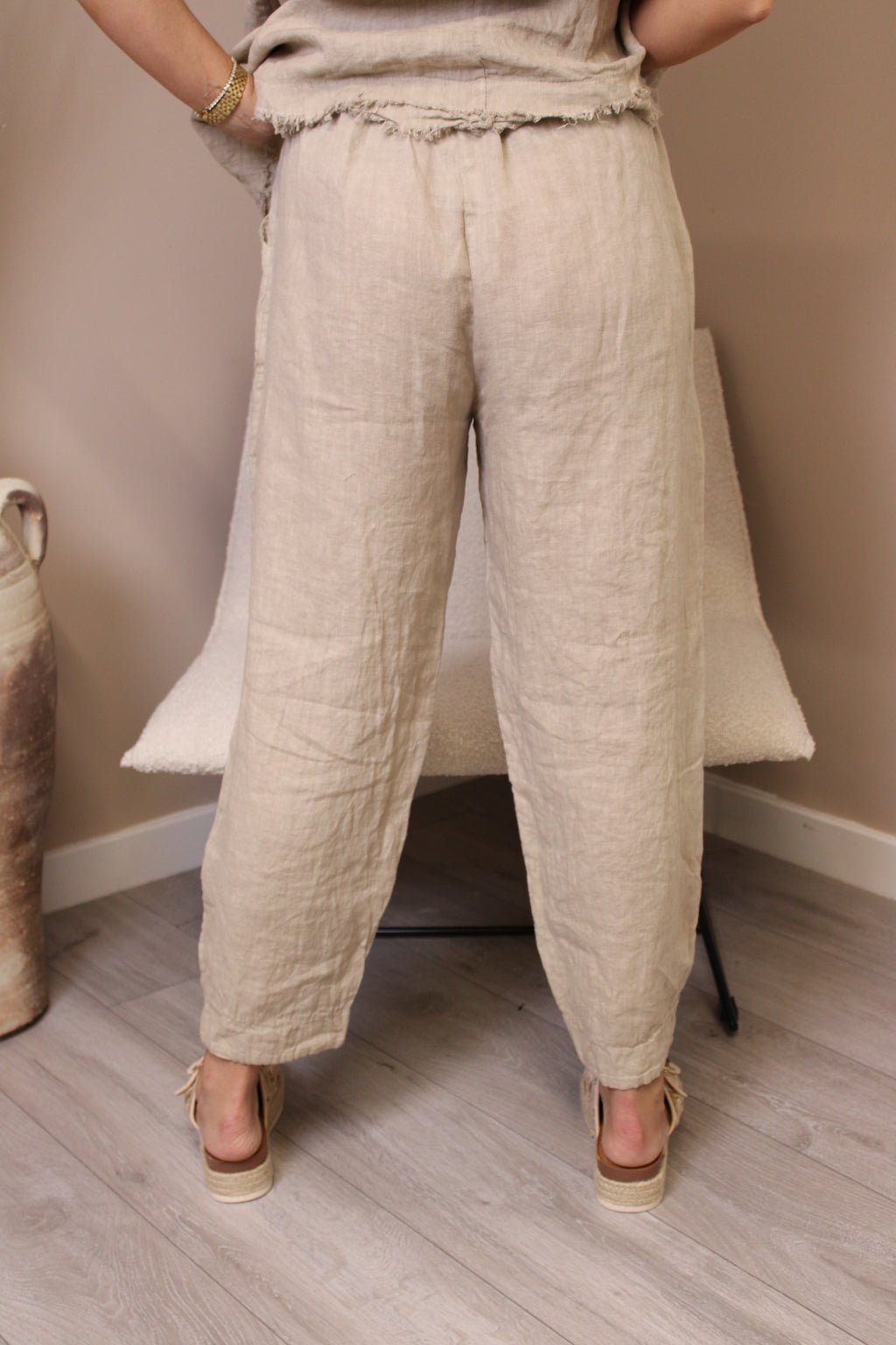 Amalfi Linen V-Cut Trousers