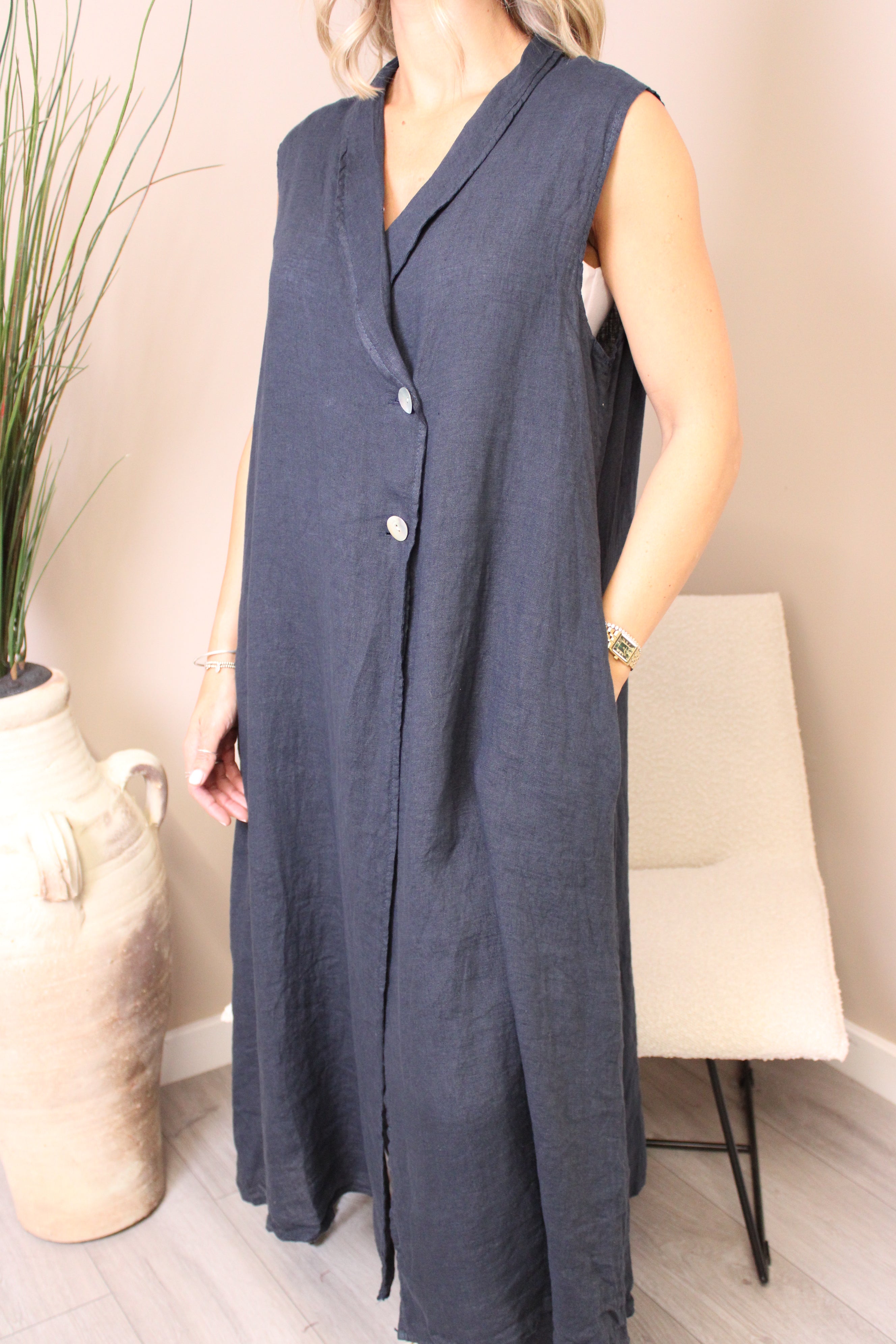 Amalfi Longline Waistcoat