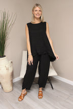 Amalfi Linen V-Cut Trousers