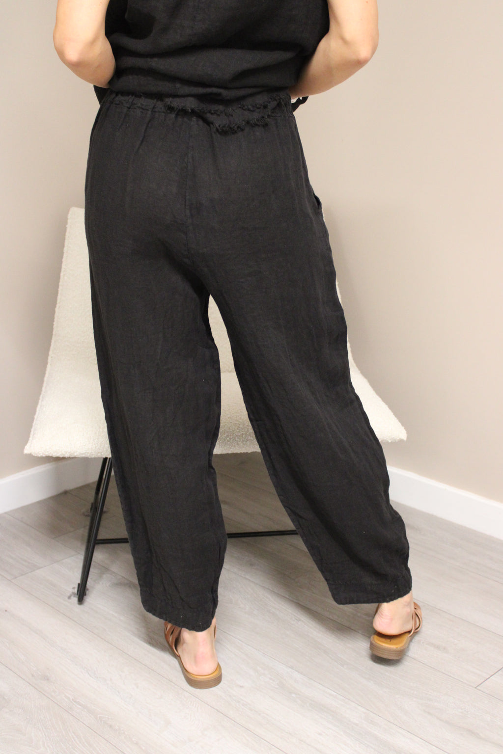 Amalfi Linen V-Cut Trousers