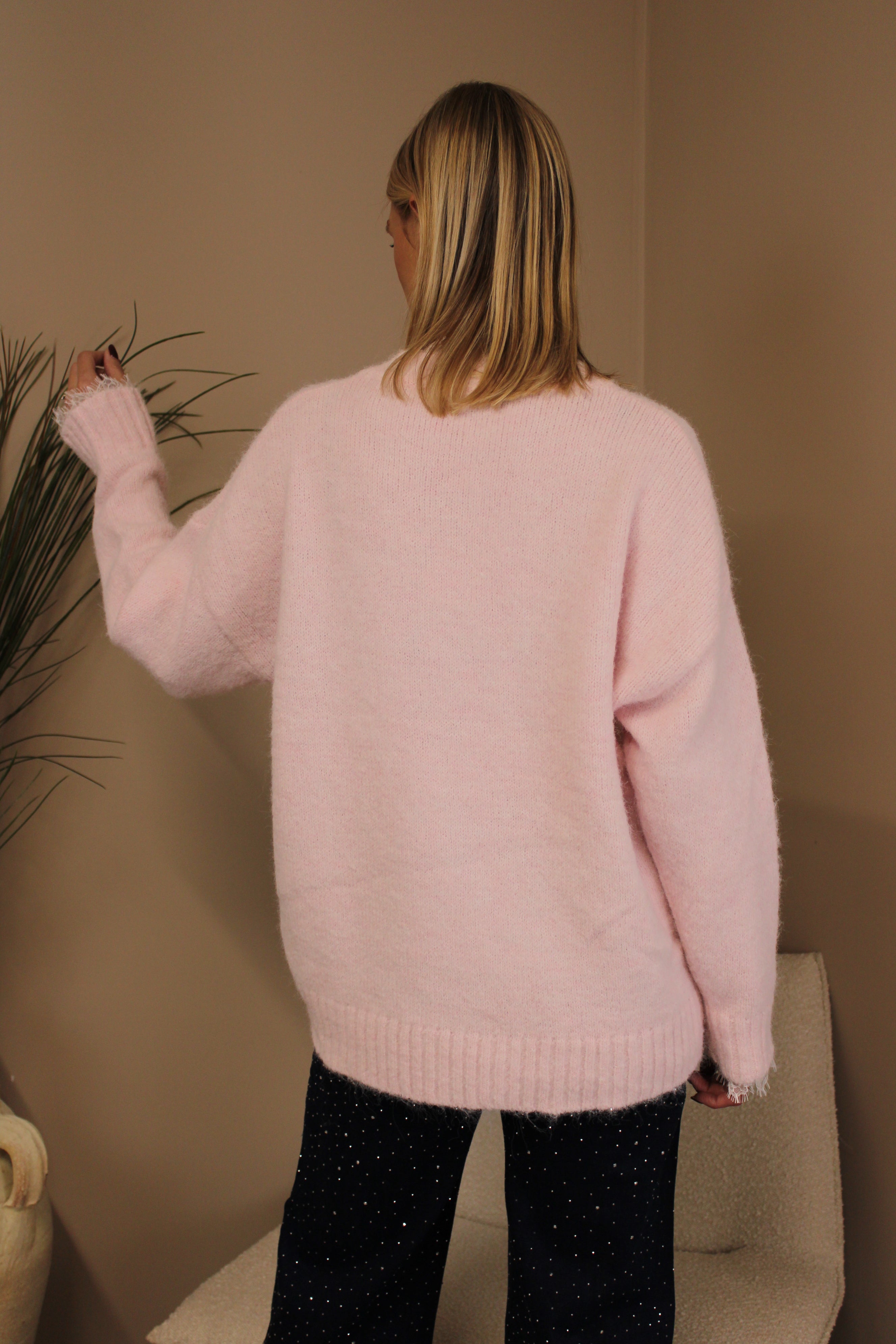 St Moritz Lace Trim Knit