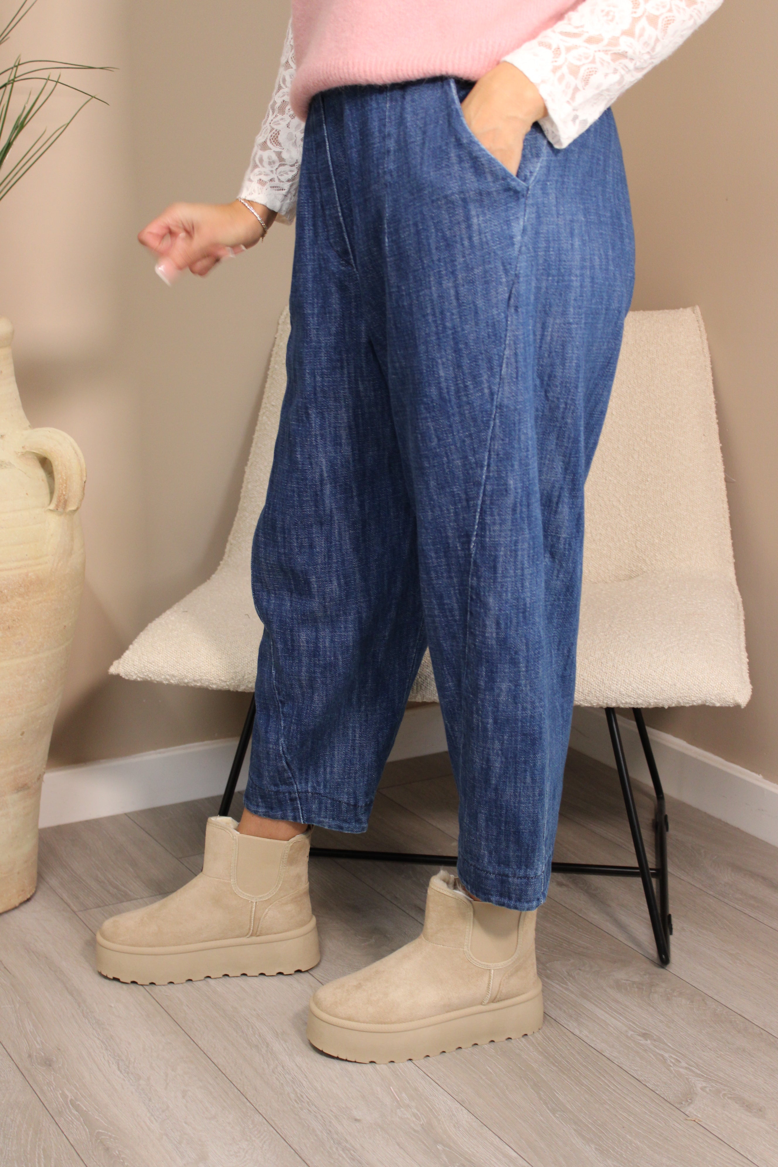 Bromley Denim Cocoon Trousers