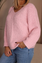 Cartmel Fluffy V Neck Jumper