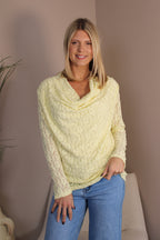 Cartmel Cowl Neck Lace Top