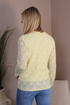 Cartmel Cowl Neck Lace Top