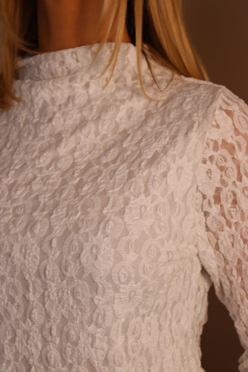 Cartmel High Neck Lace Top