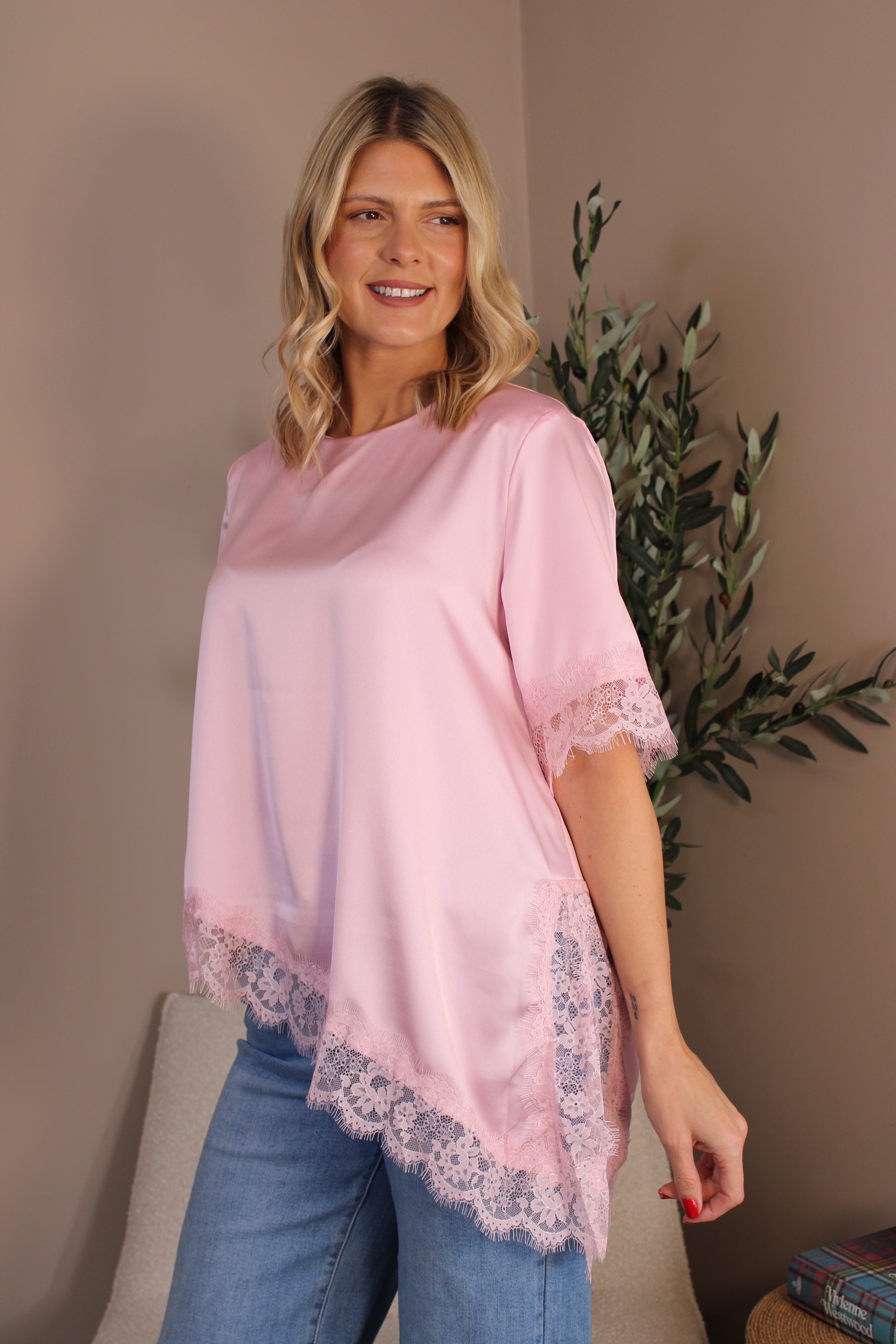 Richmond Lace Trim Top