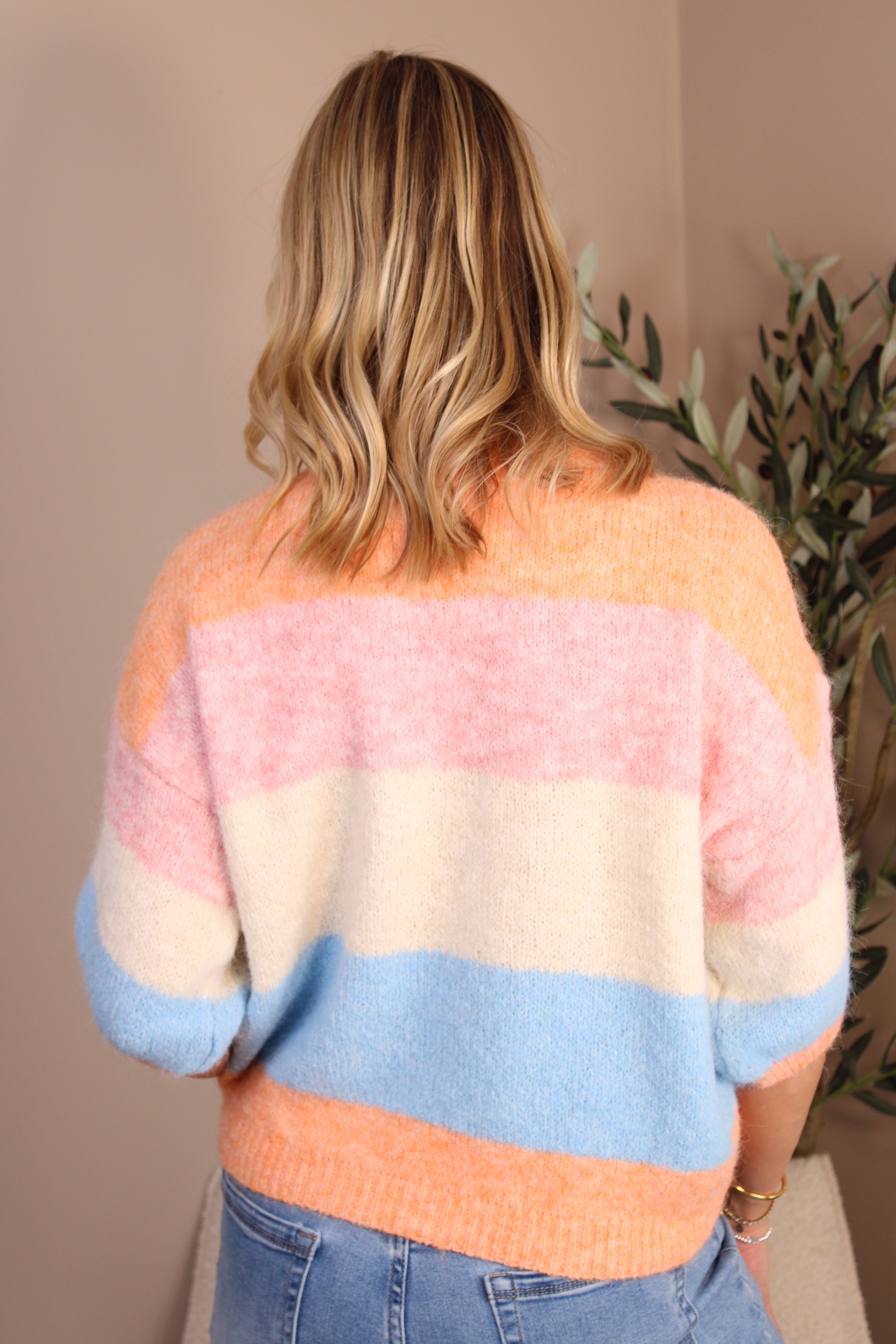 Rydal Stripe Crew Neck Knit