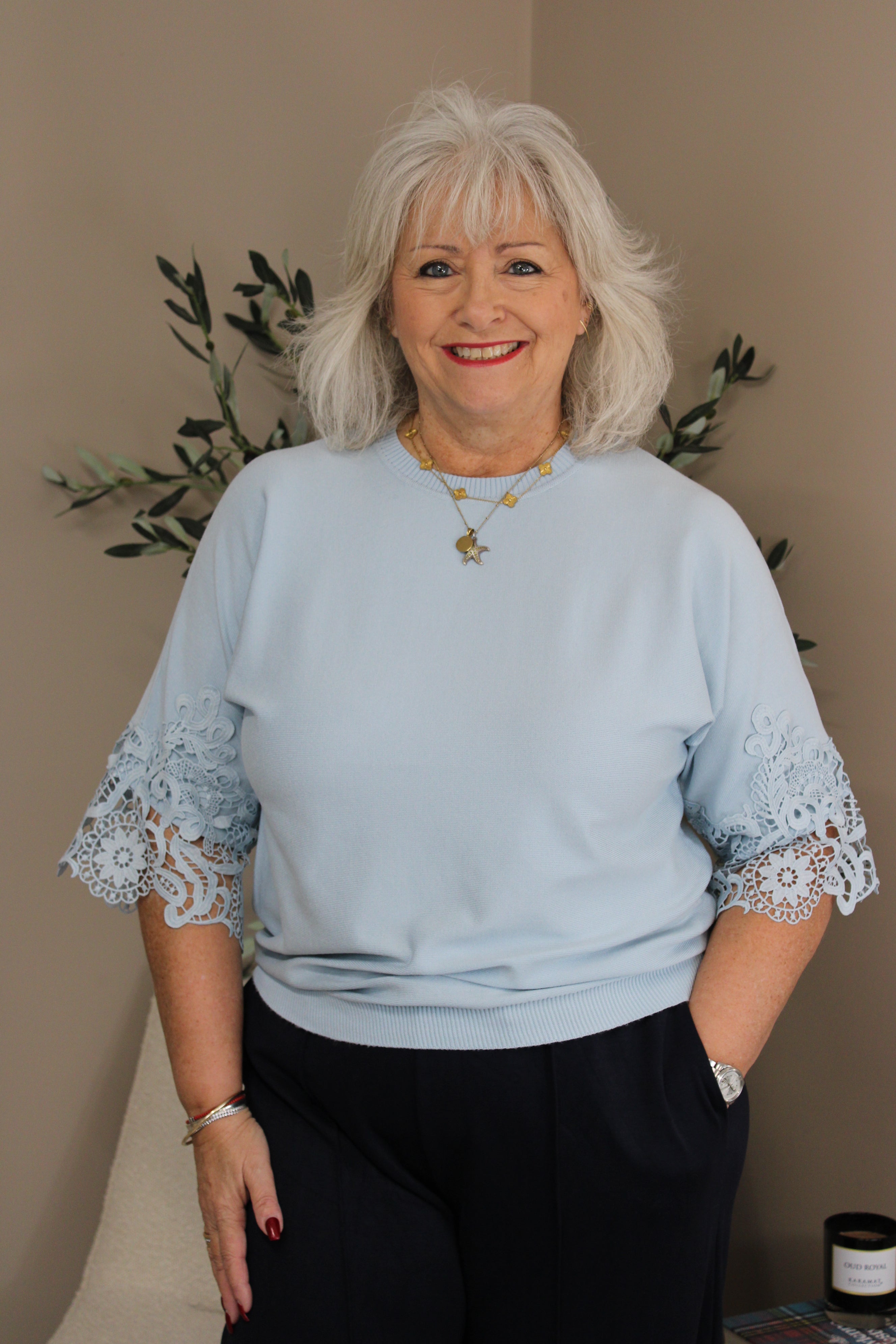 Richmond Lace Sleeve Tee