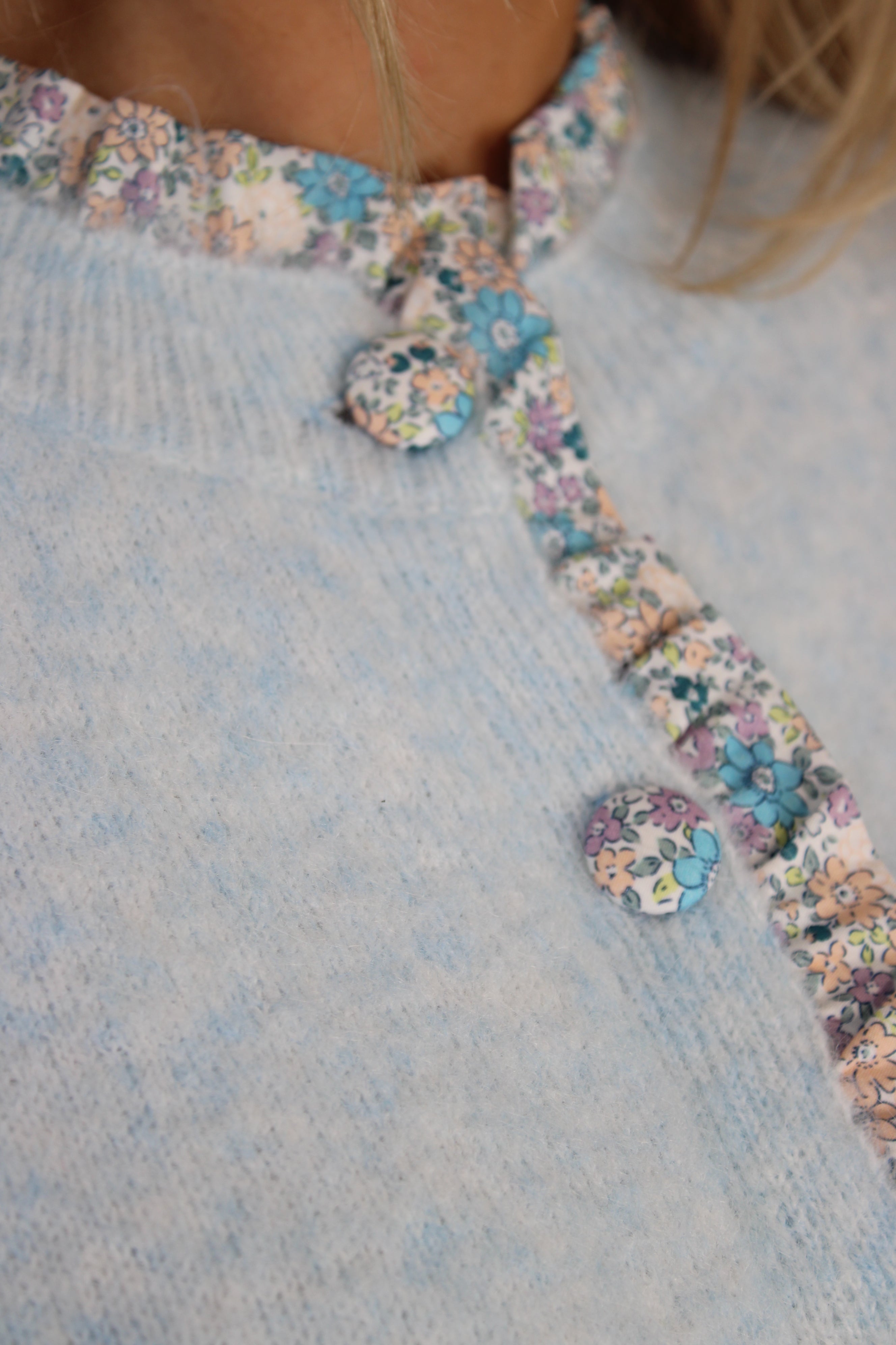 Salcombe Floral Trim Knitted Tee