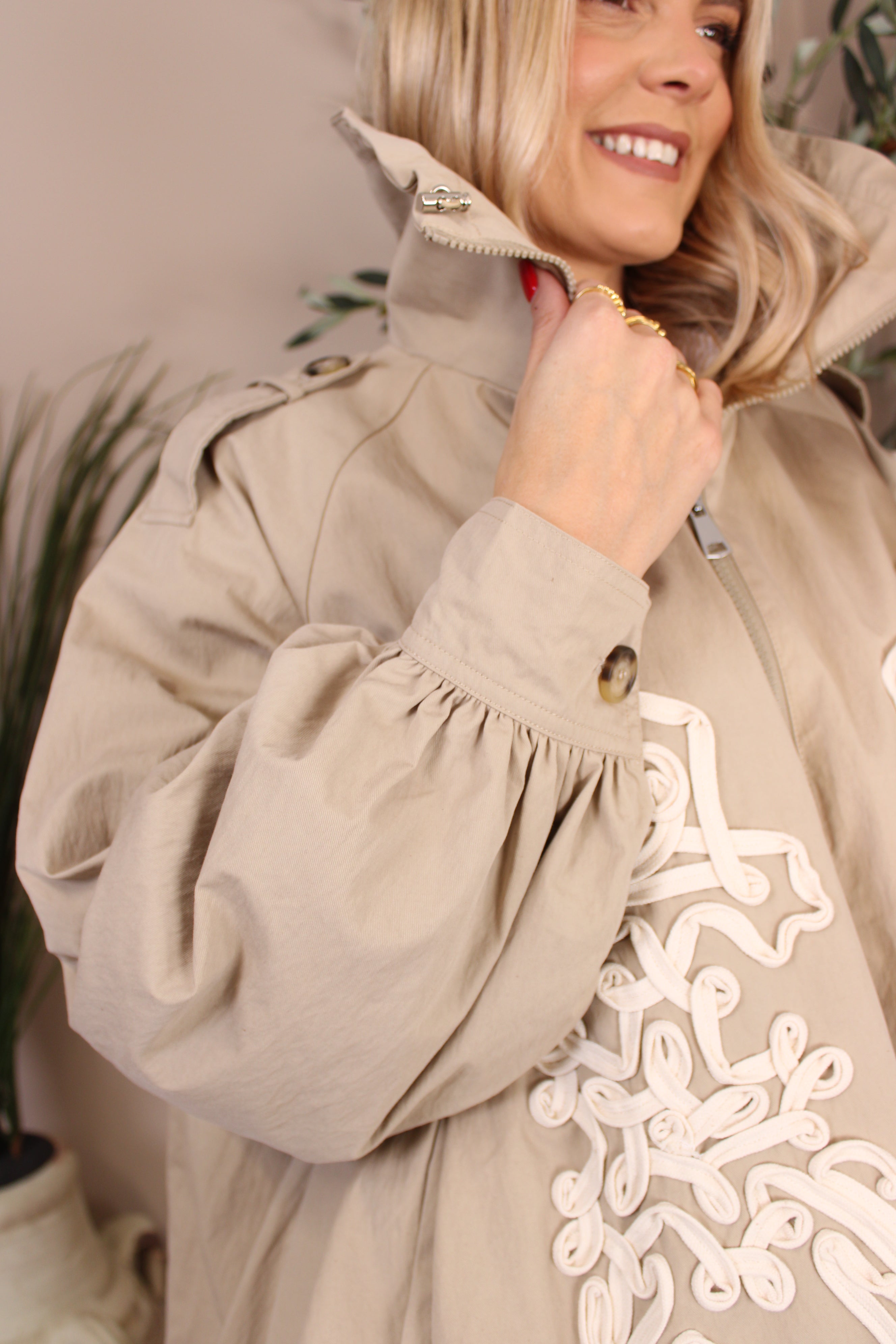 Osaka Canvas Funnel Neck Jacket