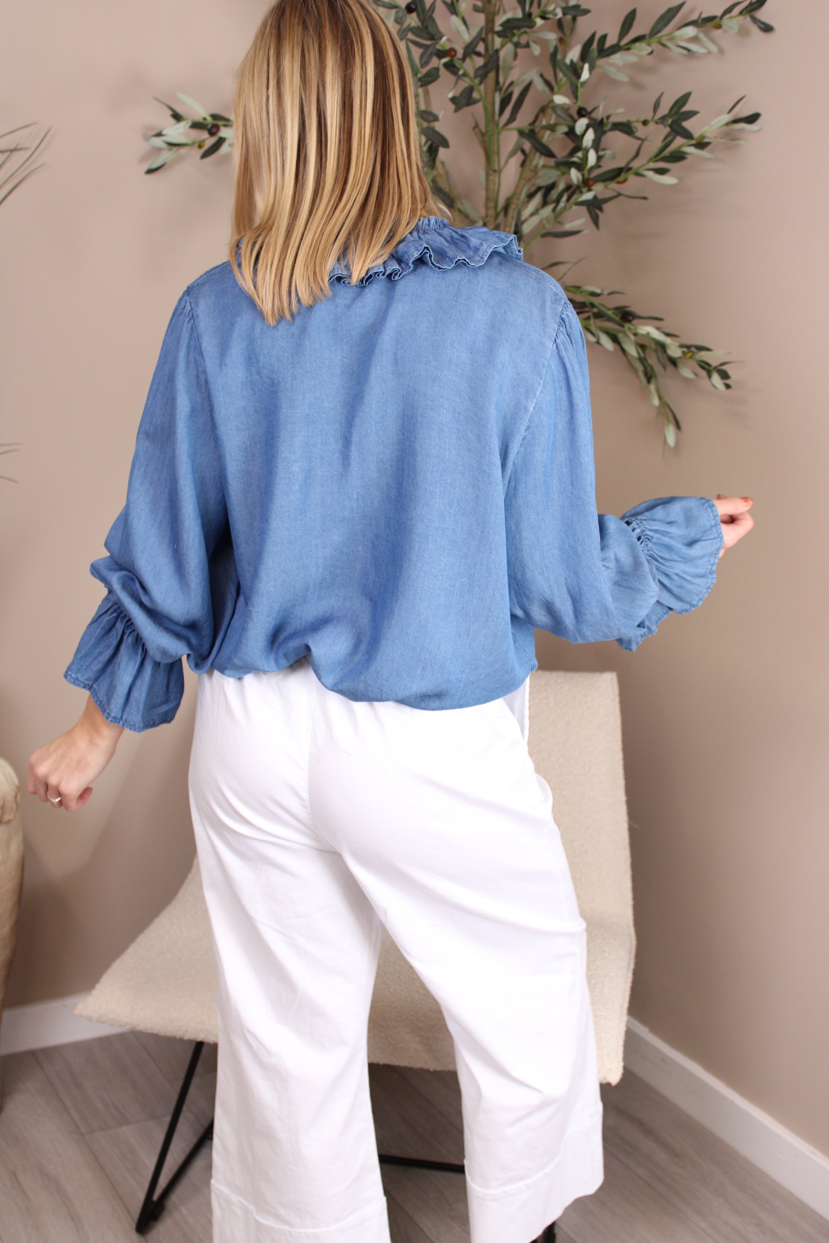 Camden Frill Neck Top