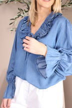 Camden Frill Neck Top