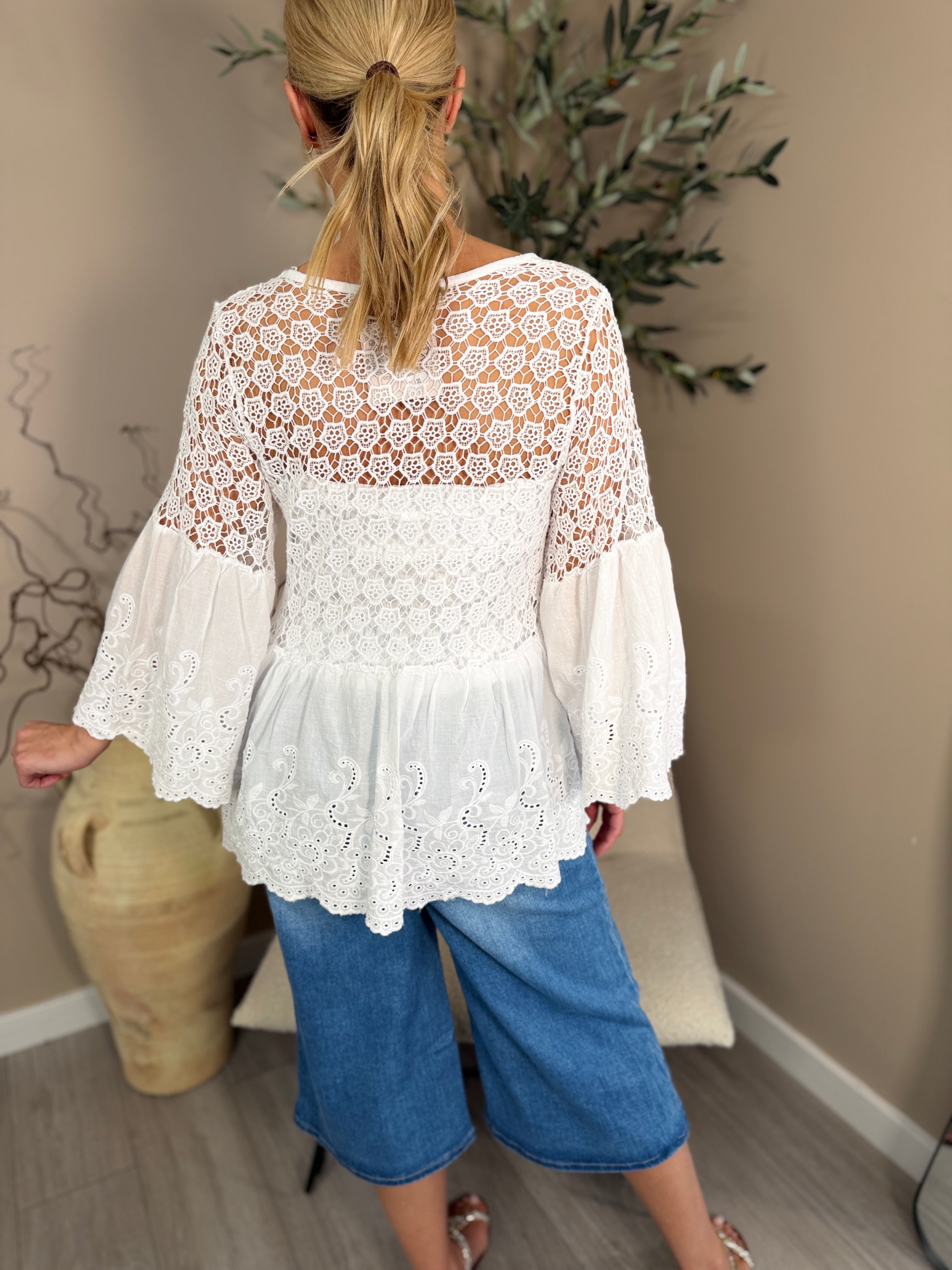 Santorini Crochet Jacket