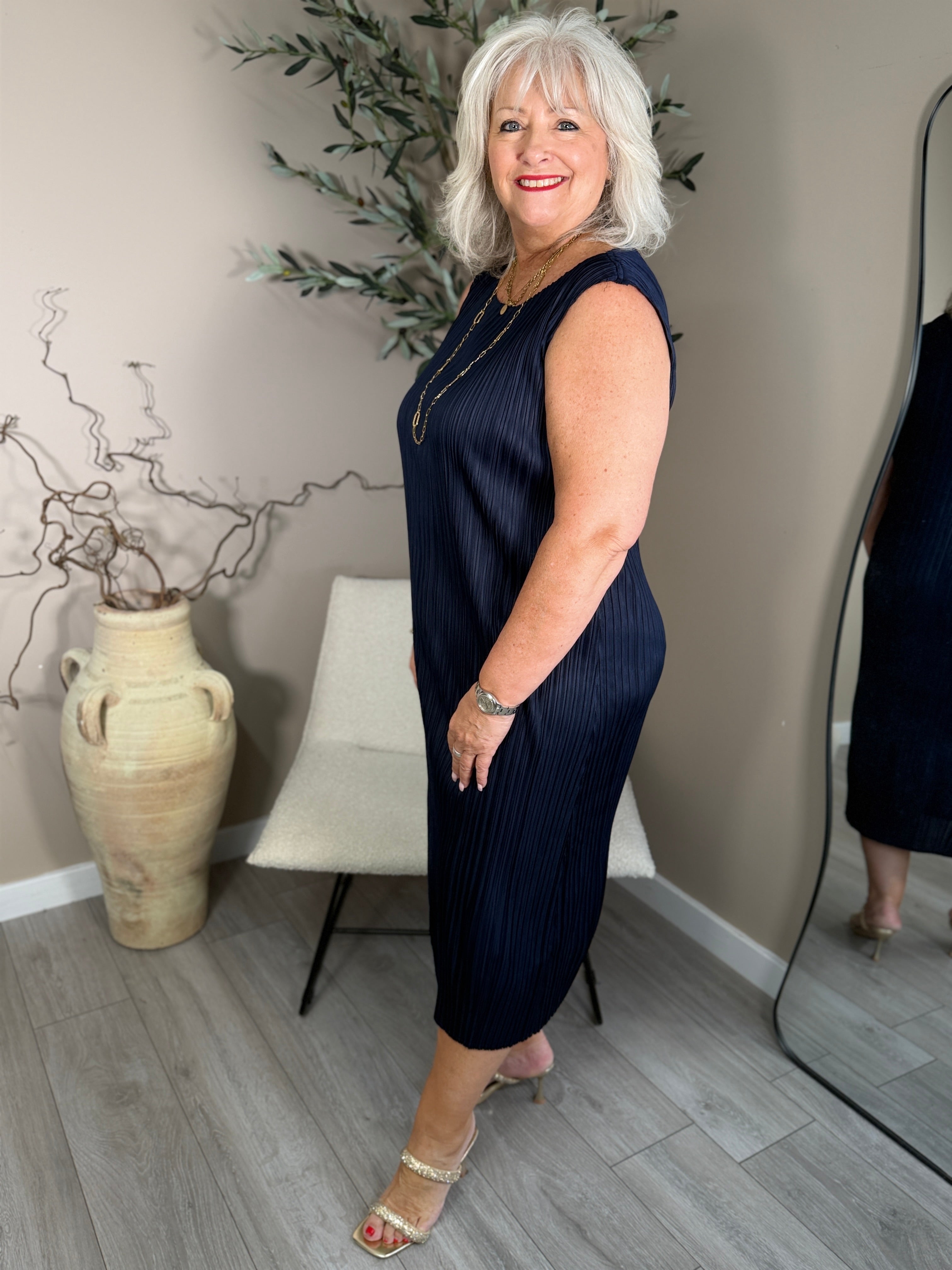 Izzy Pleats Dress