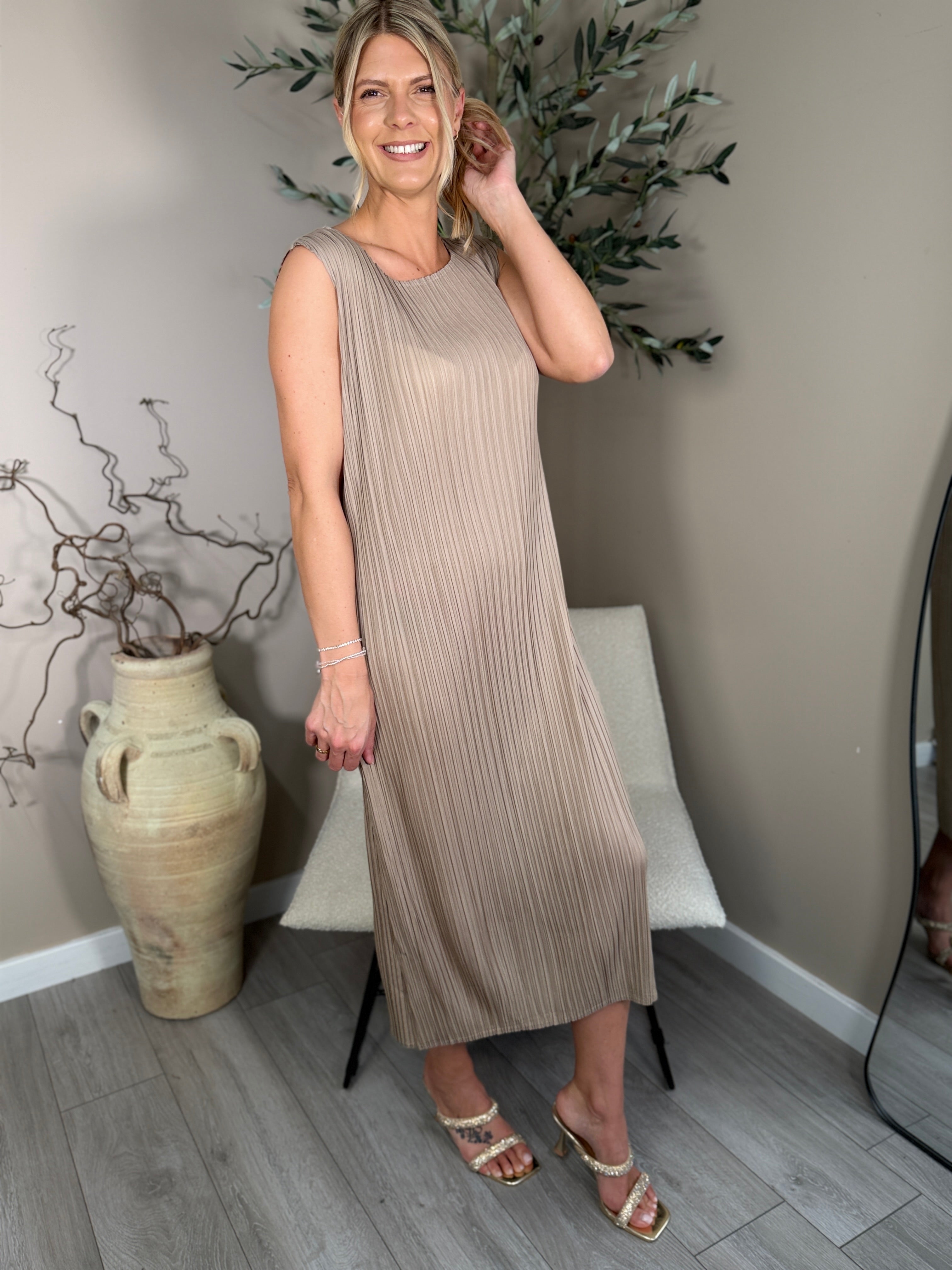 Izzy Pleats Dress