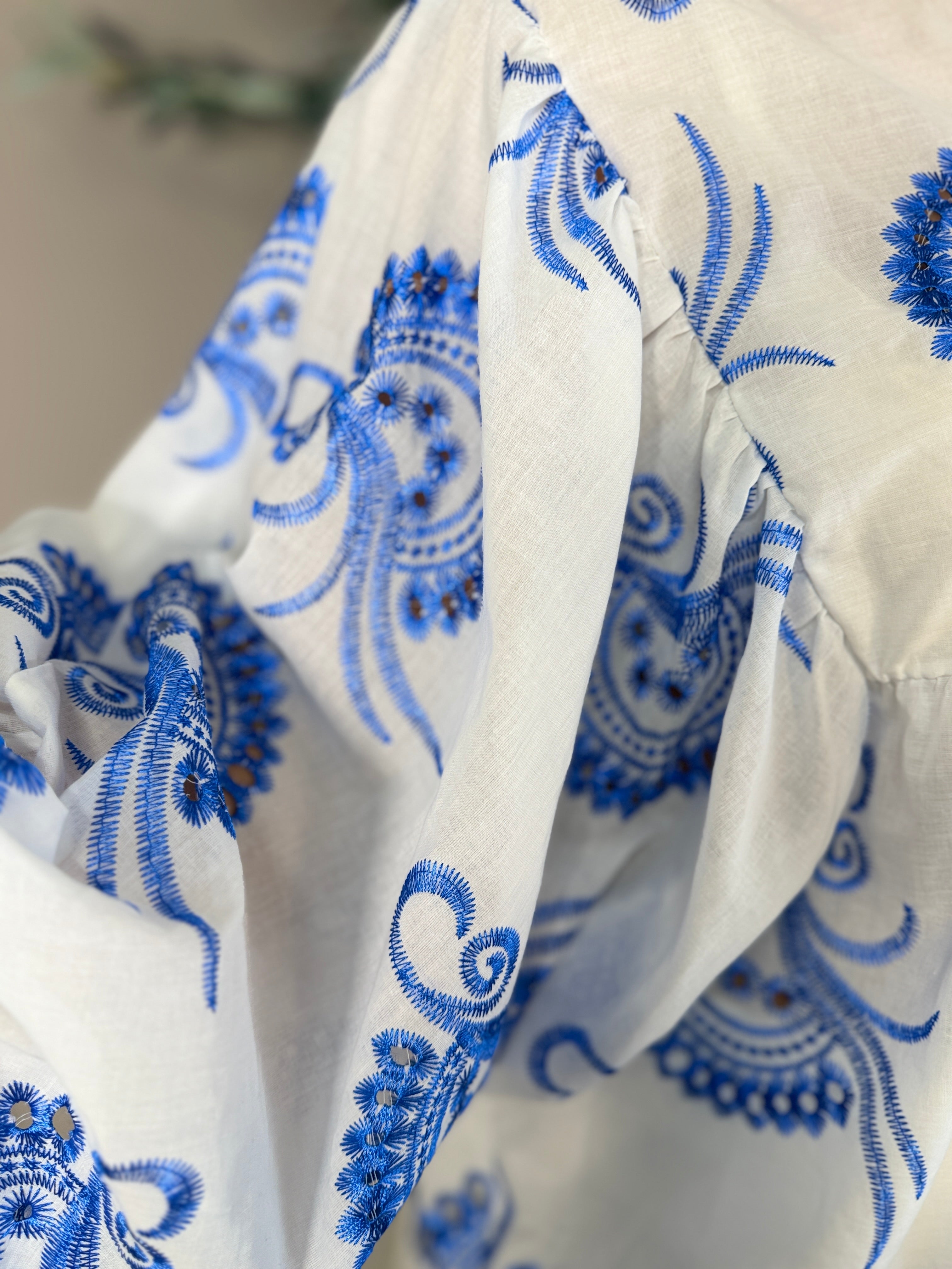 Santorini Embroidered Shirt
