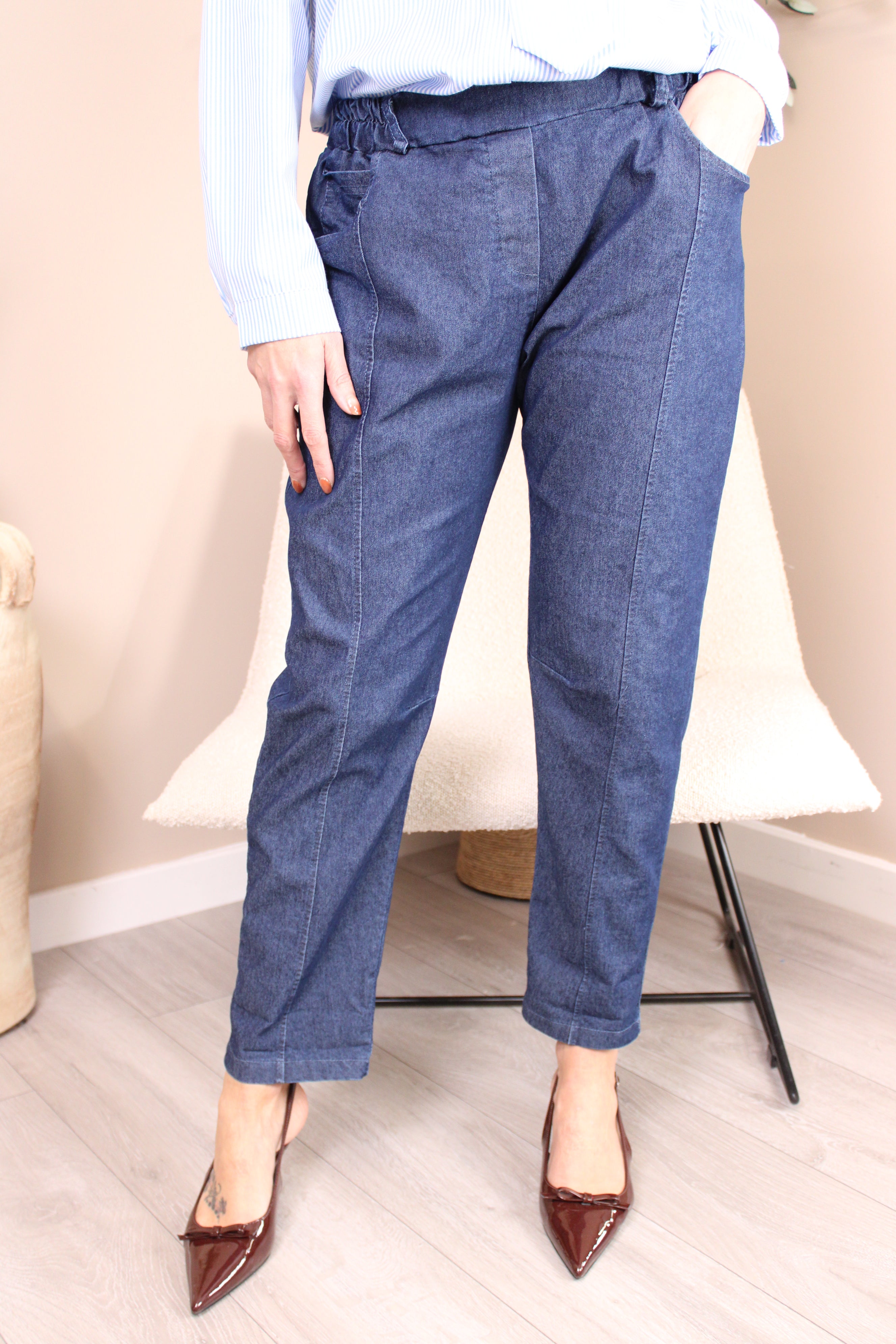 Osaka Denim Seam Front Jeans