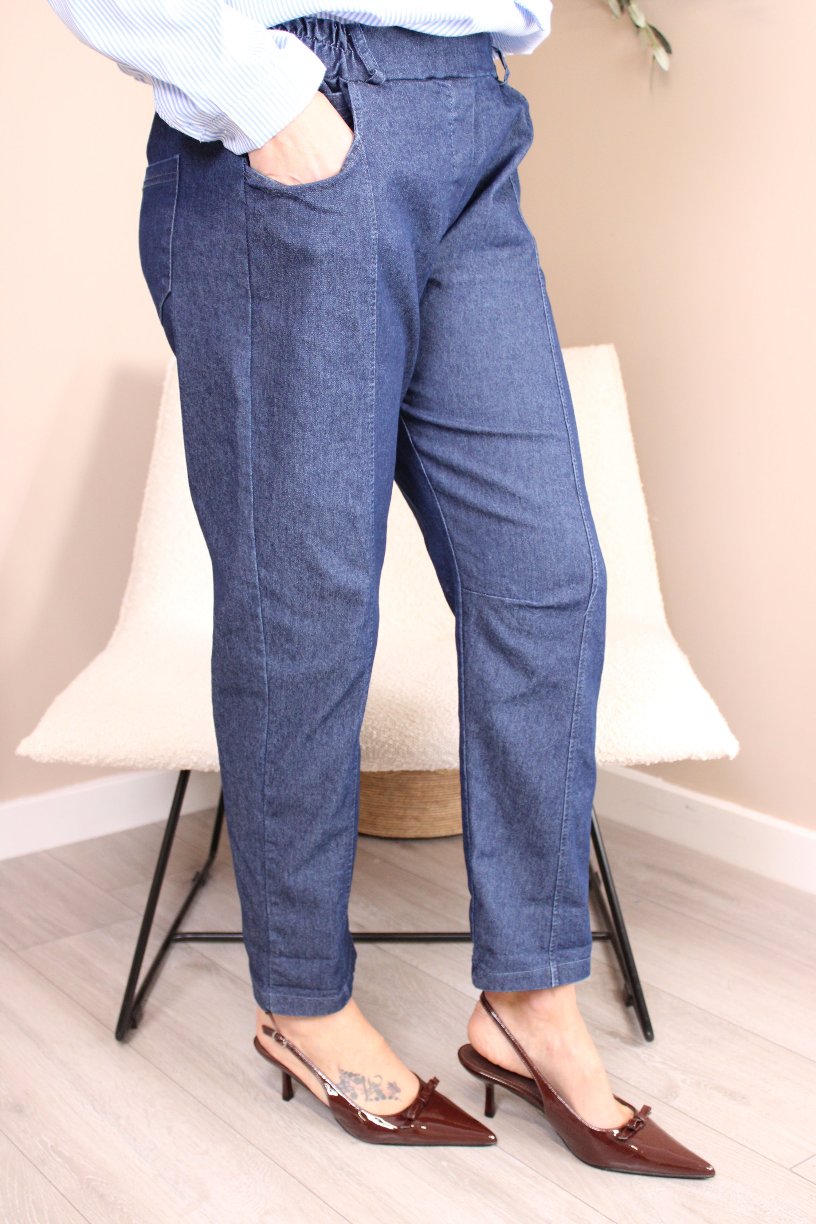 Osaka Denim Seam Front Jeans