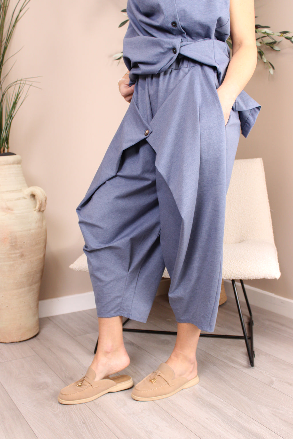 Tivoli Barrel Button Front Trousers