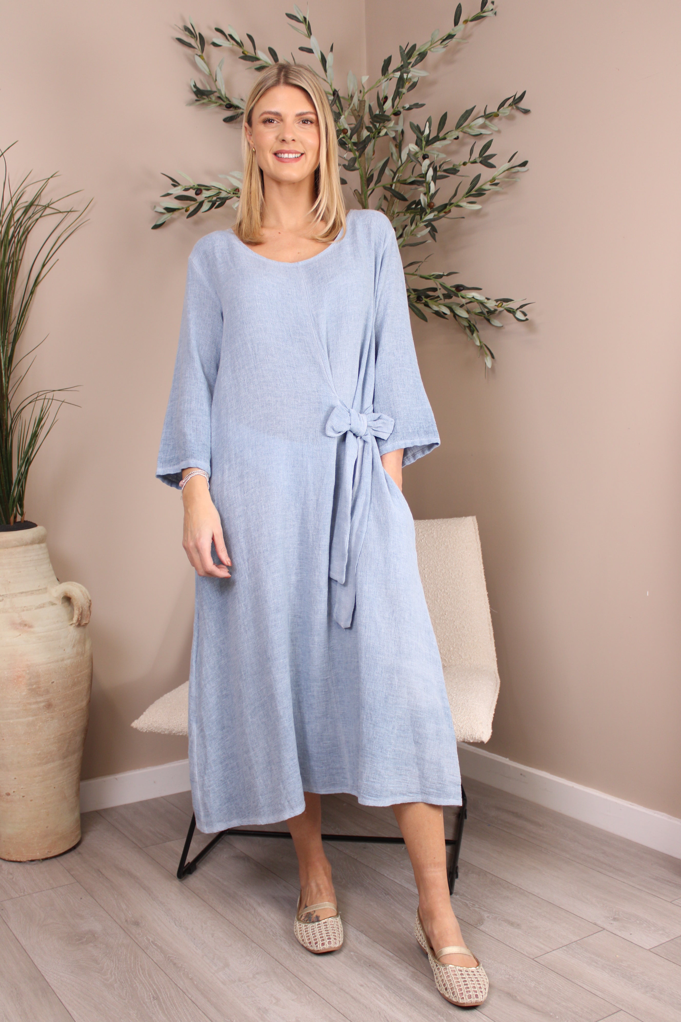 Sicily Tie Front Dress