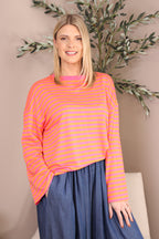Candy Stripe Long Sleeve Top