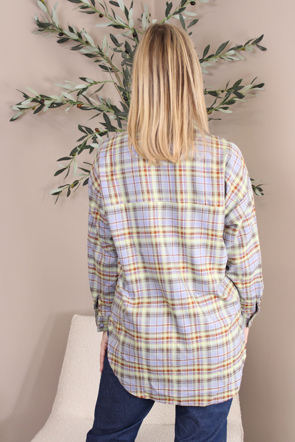 Orly Check Tie Shirt