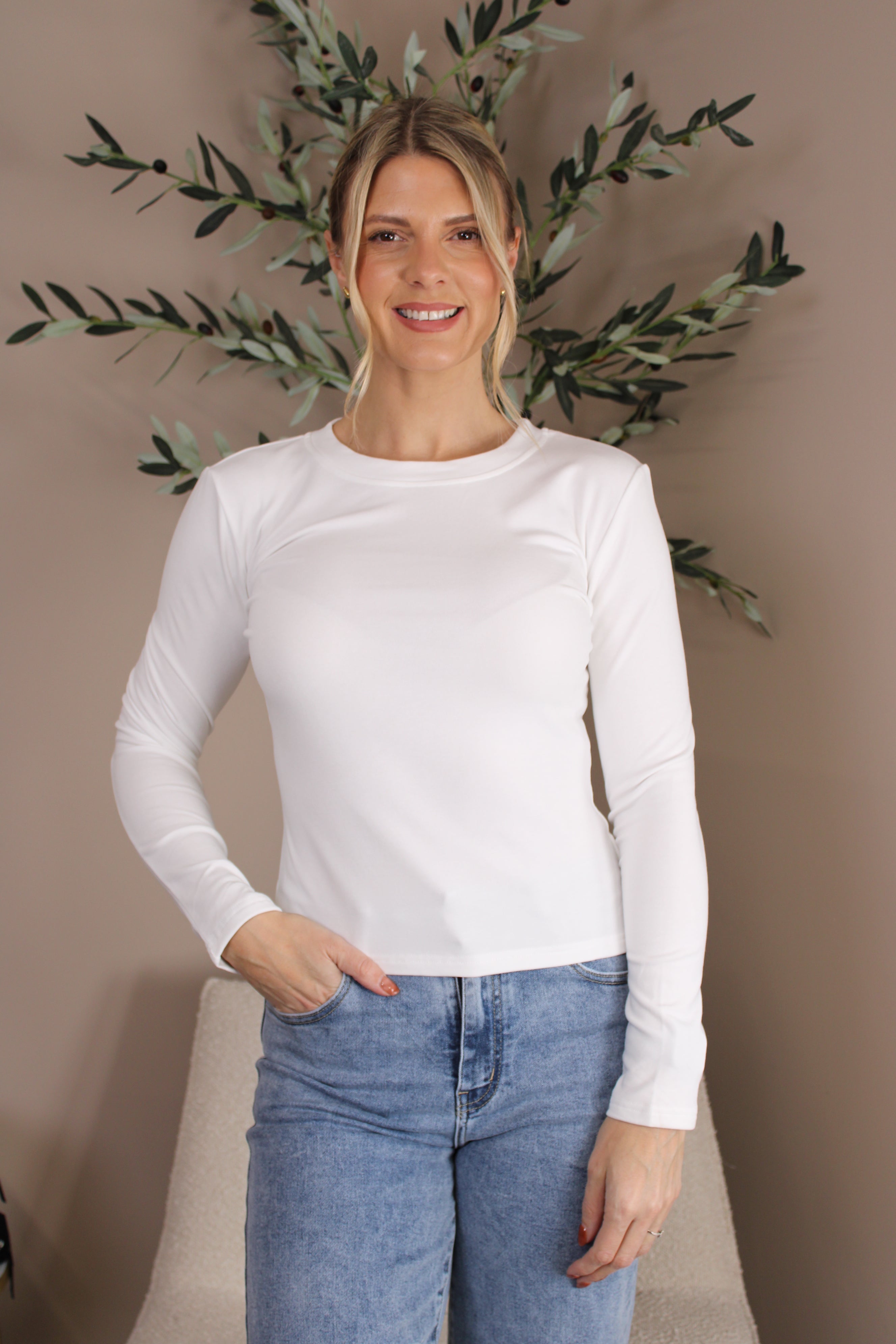 Milan Crew Neck Classic Top