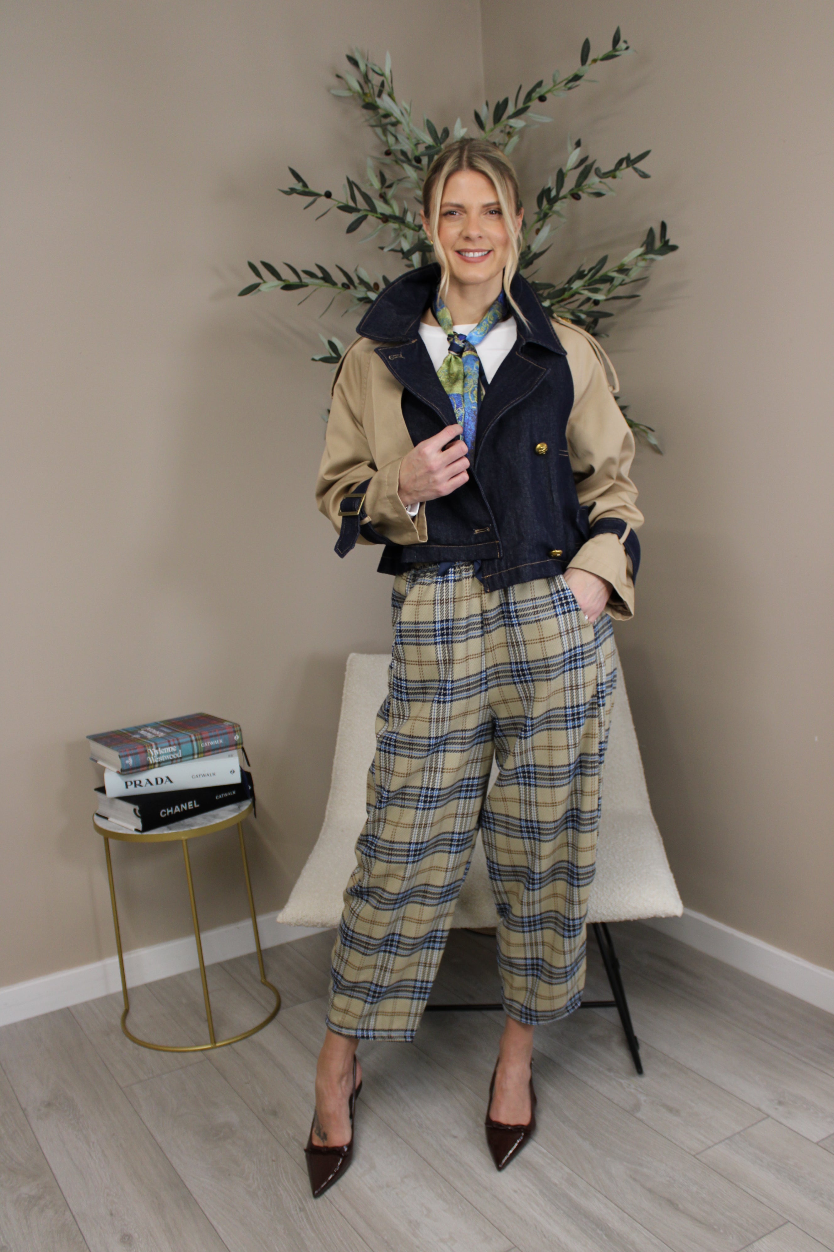 Paris Cropped Trench Jacket