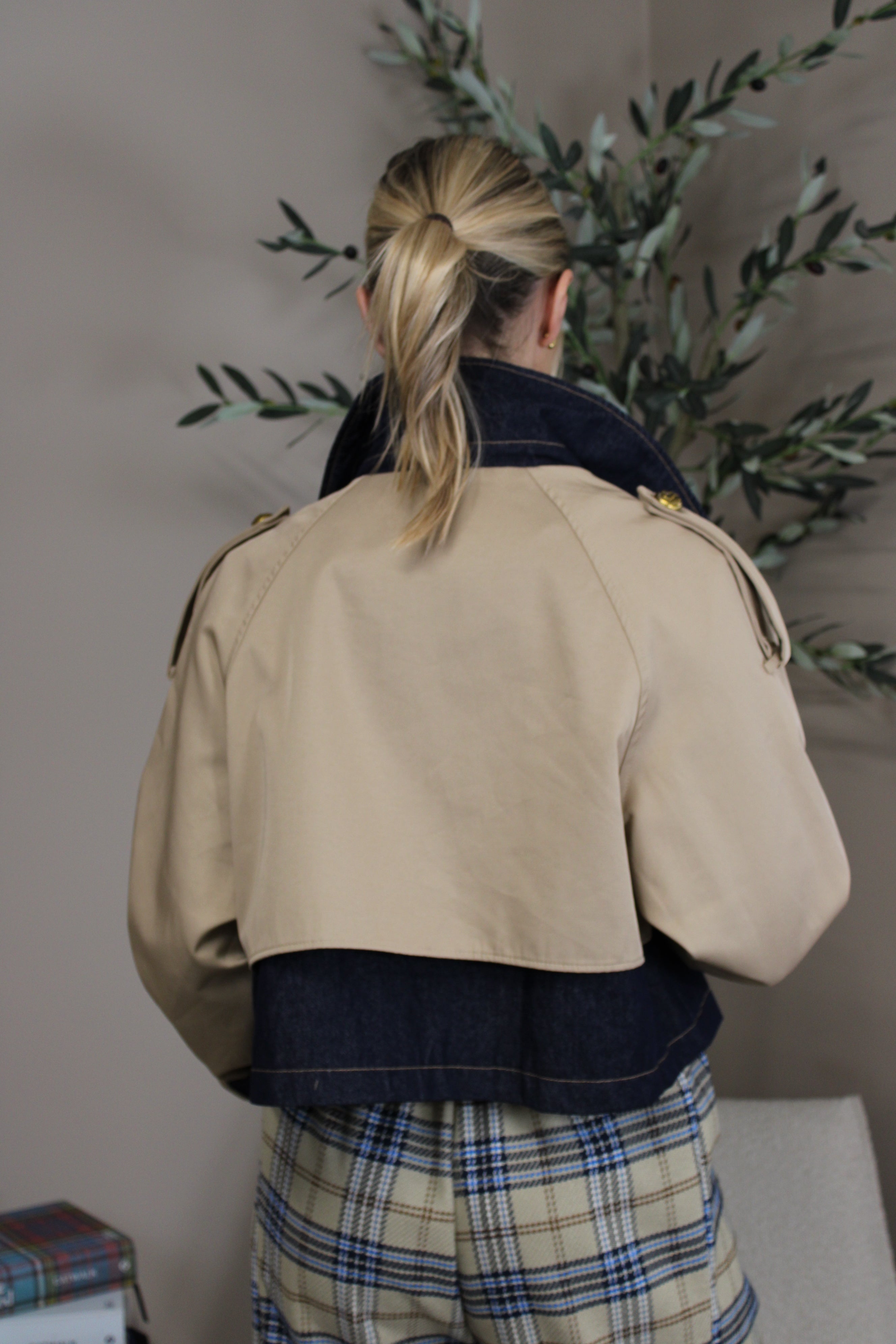 Paris Cropped Trench Jacket