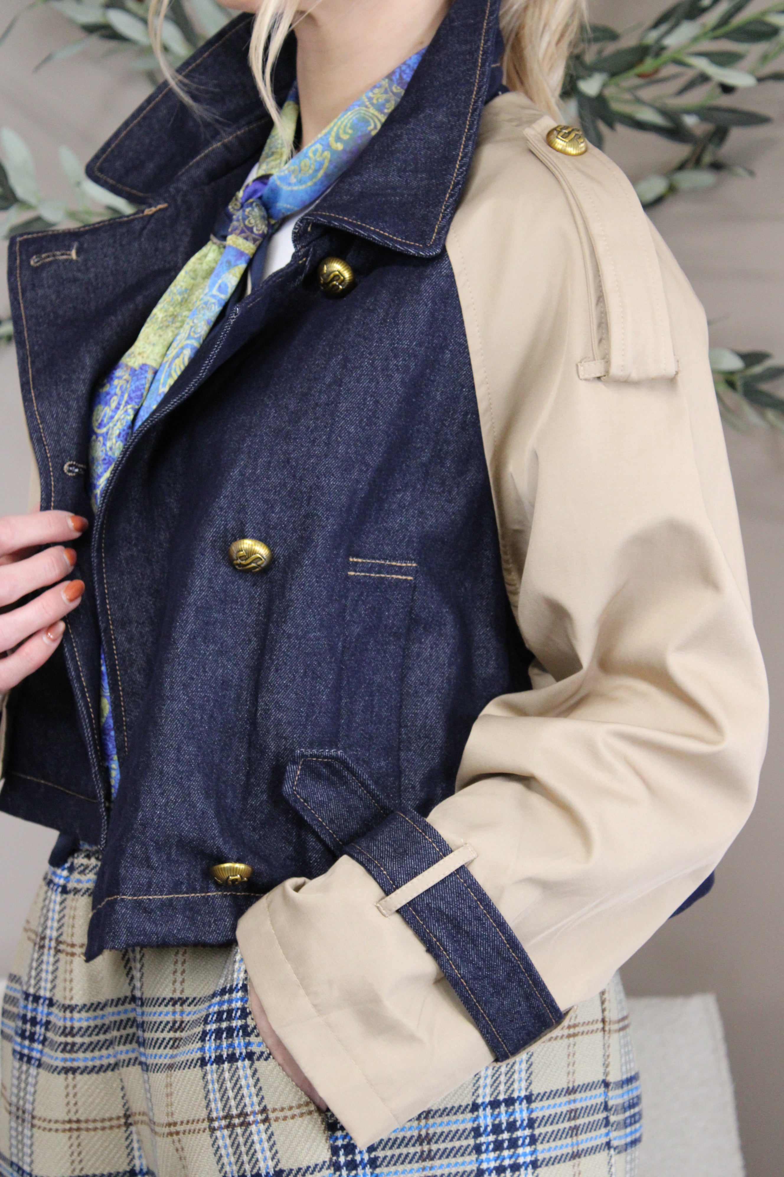 Paris Cropped Trench Jacket