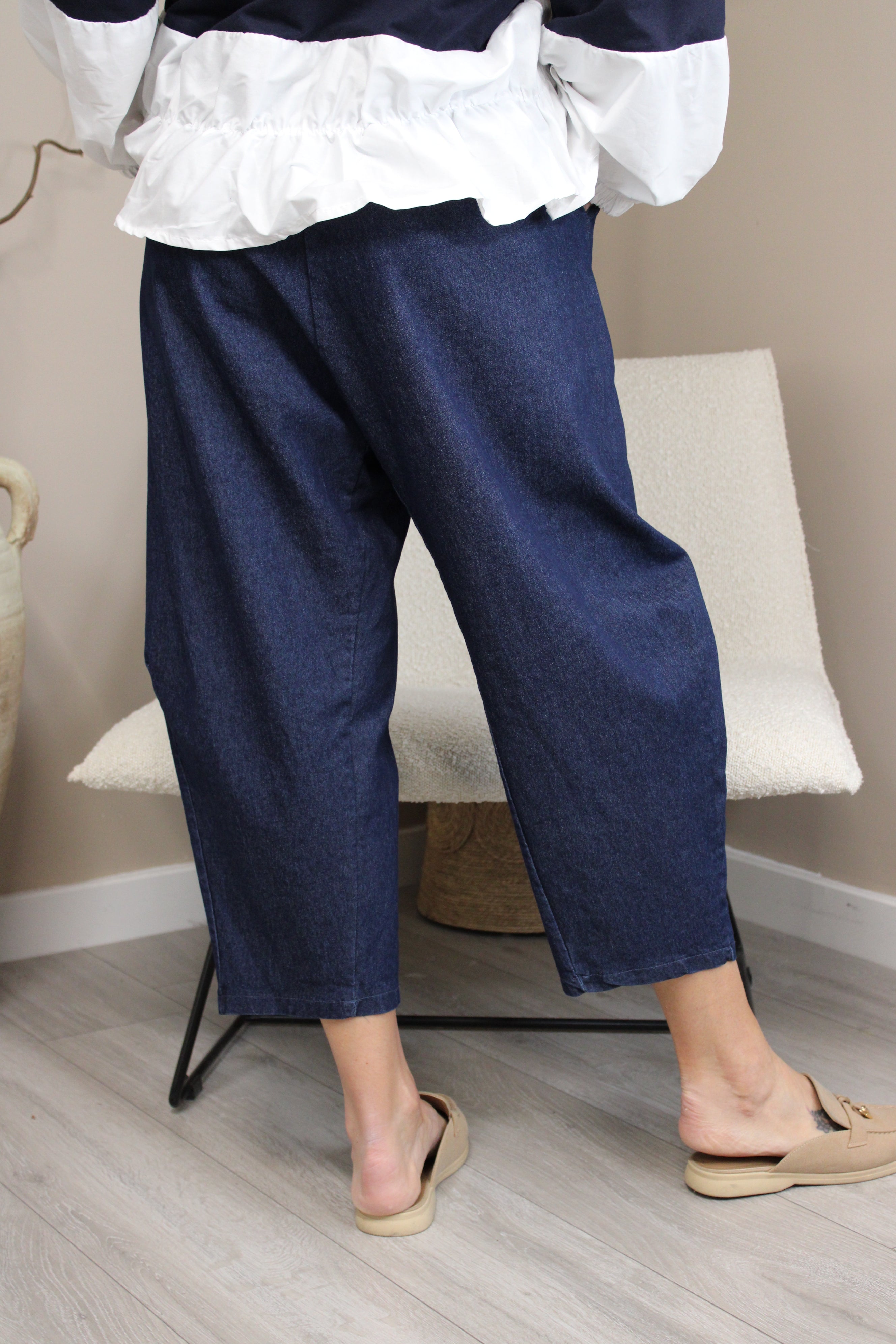 Palma Denim Barrel Trousers