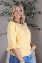 Bromley Frill Sleeve Knit