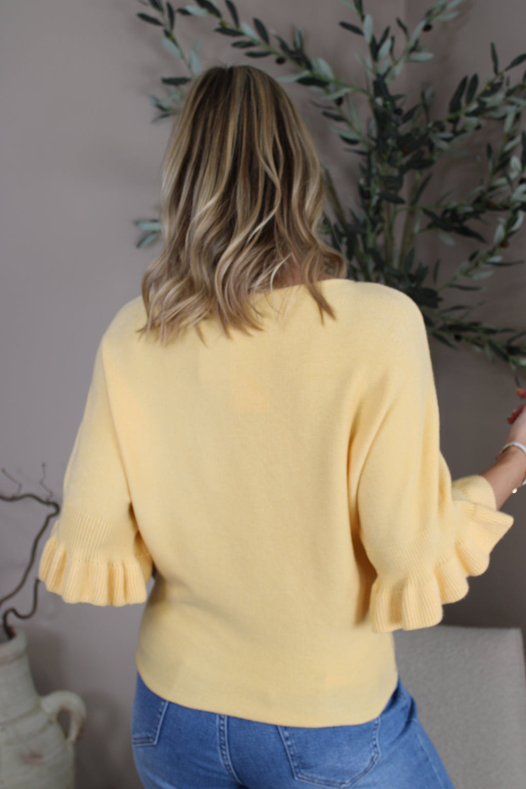 Bromley Frill Sleeve Knit