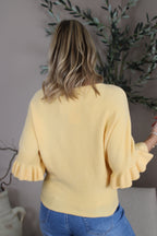 Bromley Frill Sleeve Knit