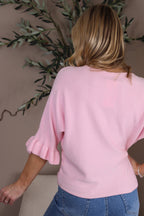 Bromley Frill Sleeve Knit