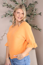 Bromley Frill Sleeve Knit