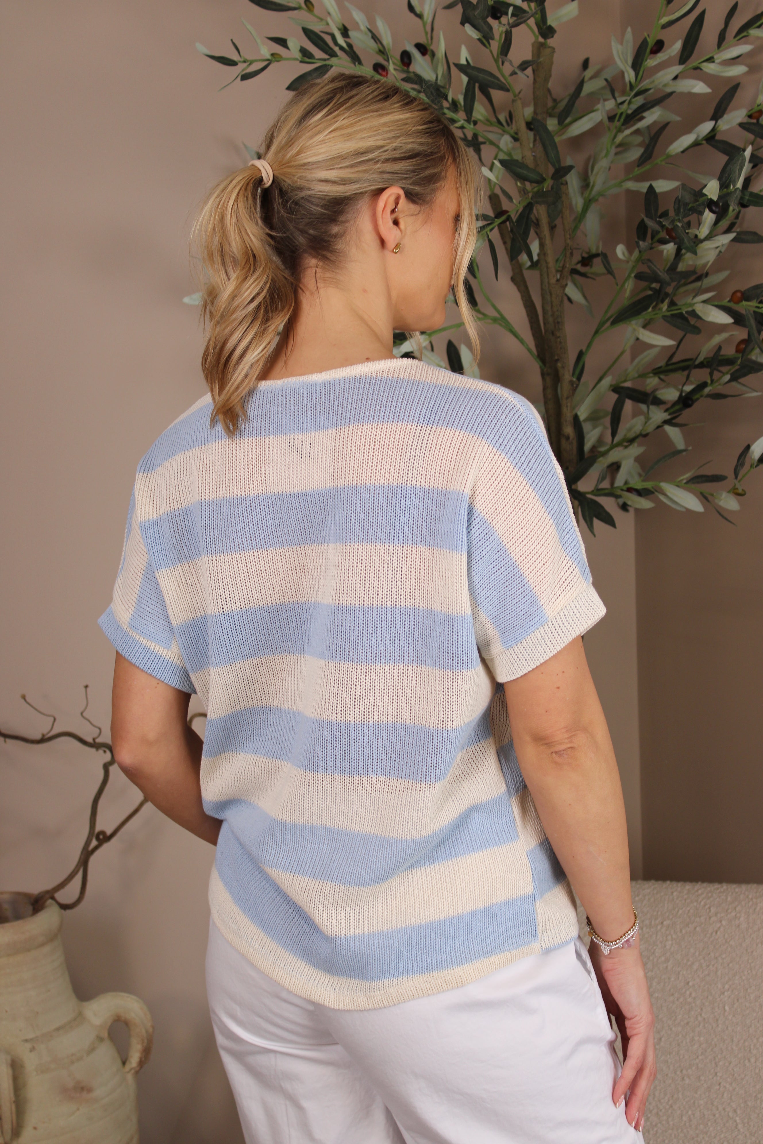 Portland Stripe Knit Tee