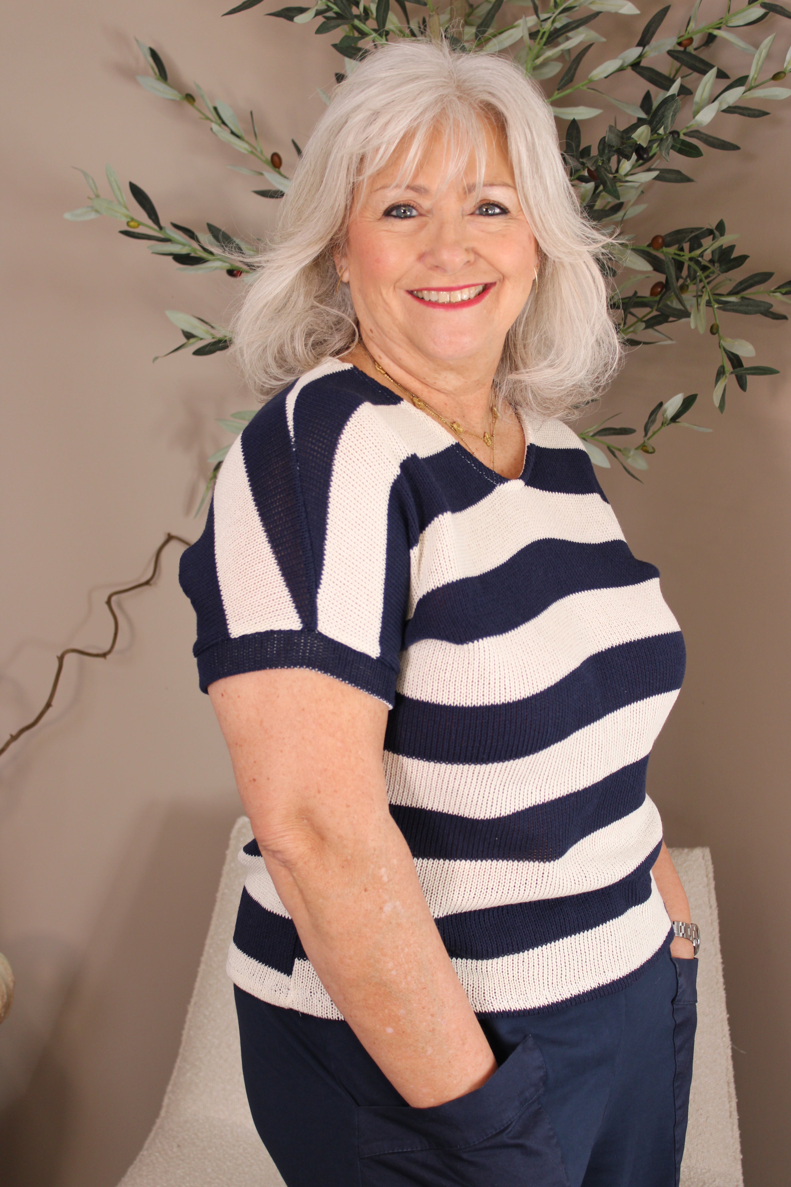 Portland Stripe Knit Tee