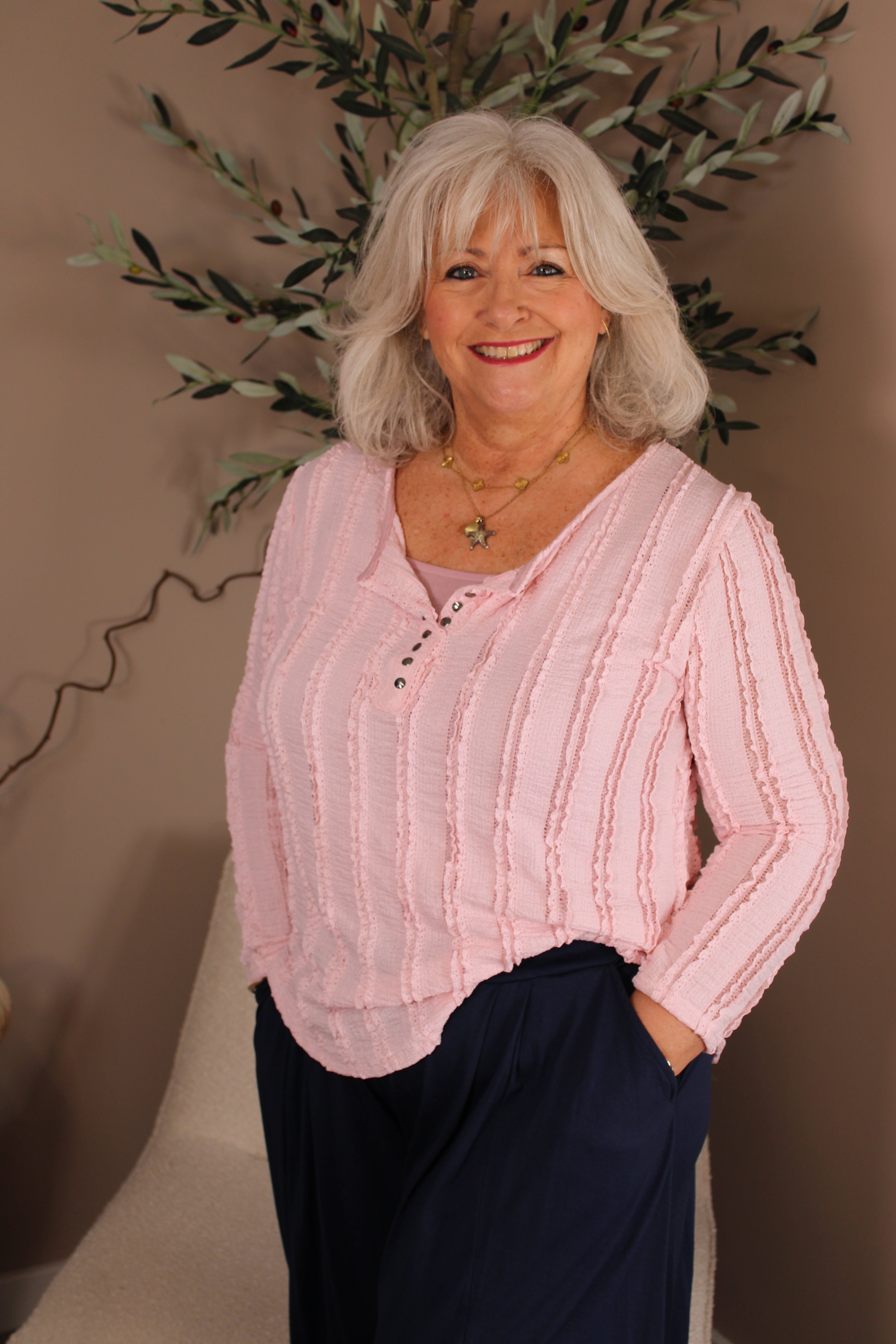 Capri Layer Stud Detail Shirt