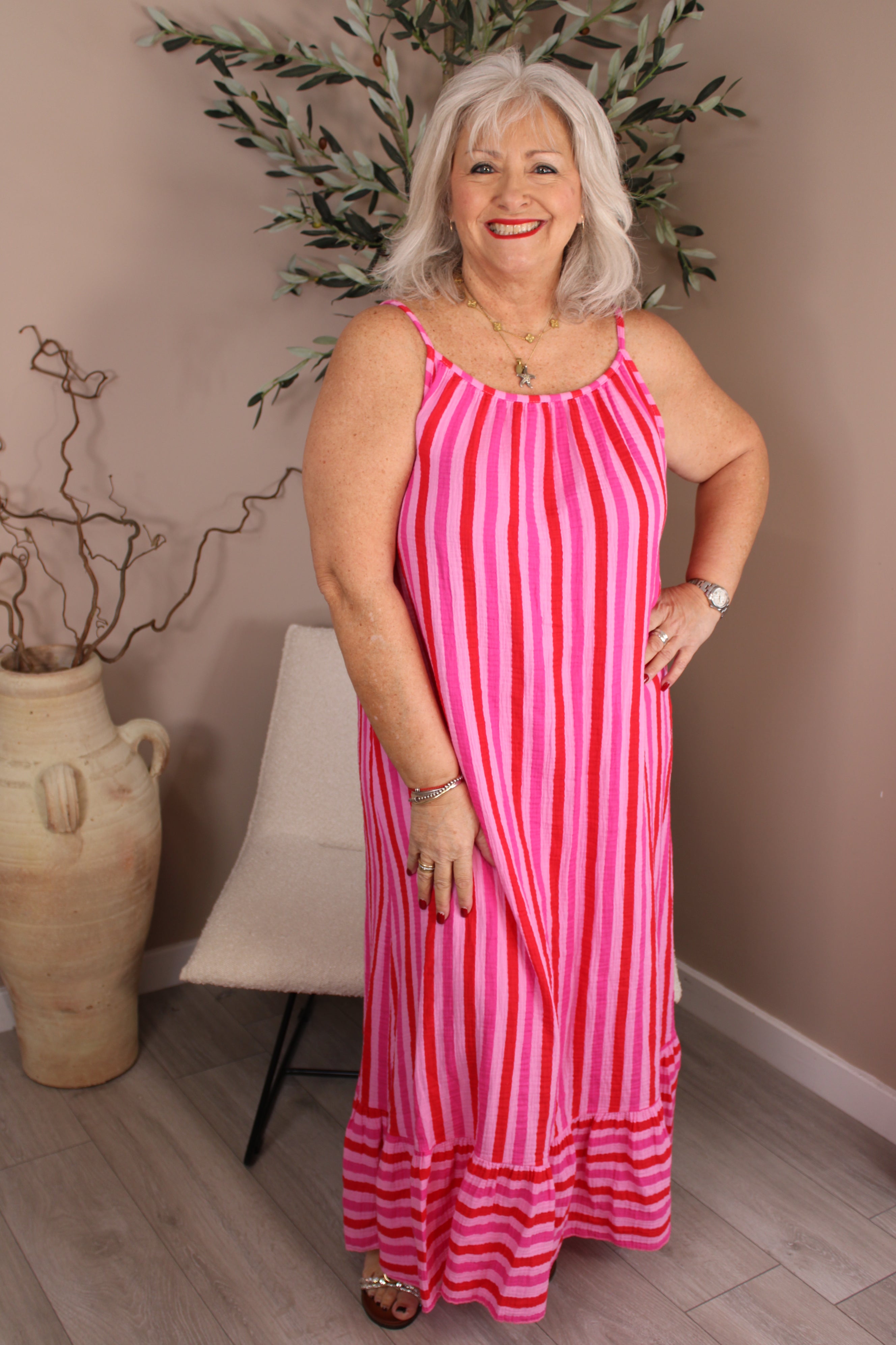 Marbella Maxi Stripe Dress