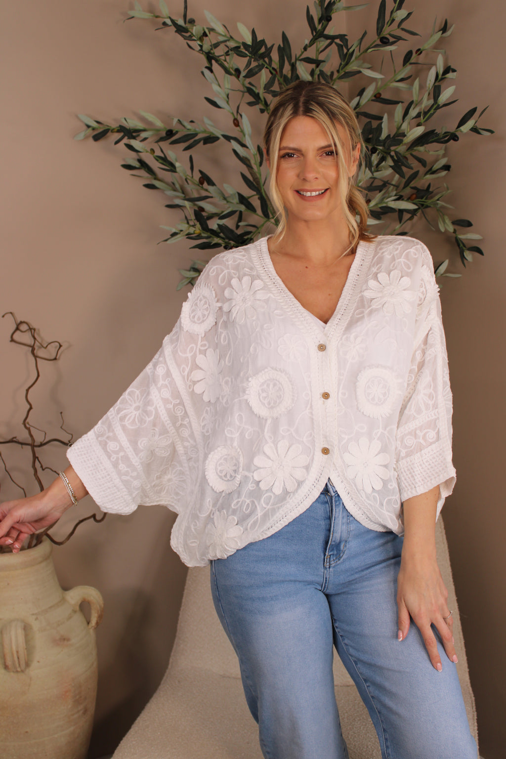 Valencia Embroidered Shacket