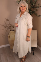 Roma Linen Shirt Dress
