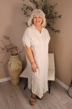 Roma Linen Shirt Dress