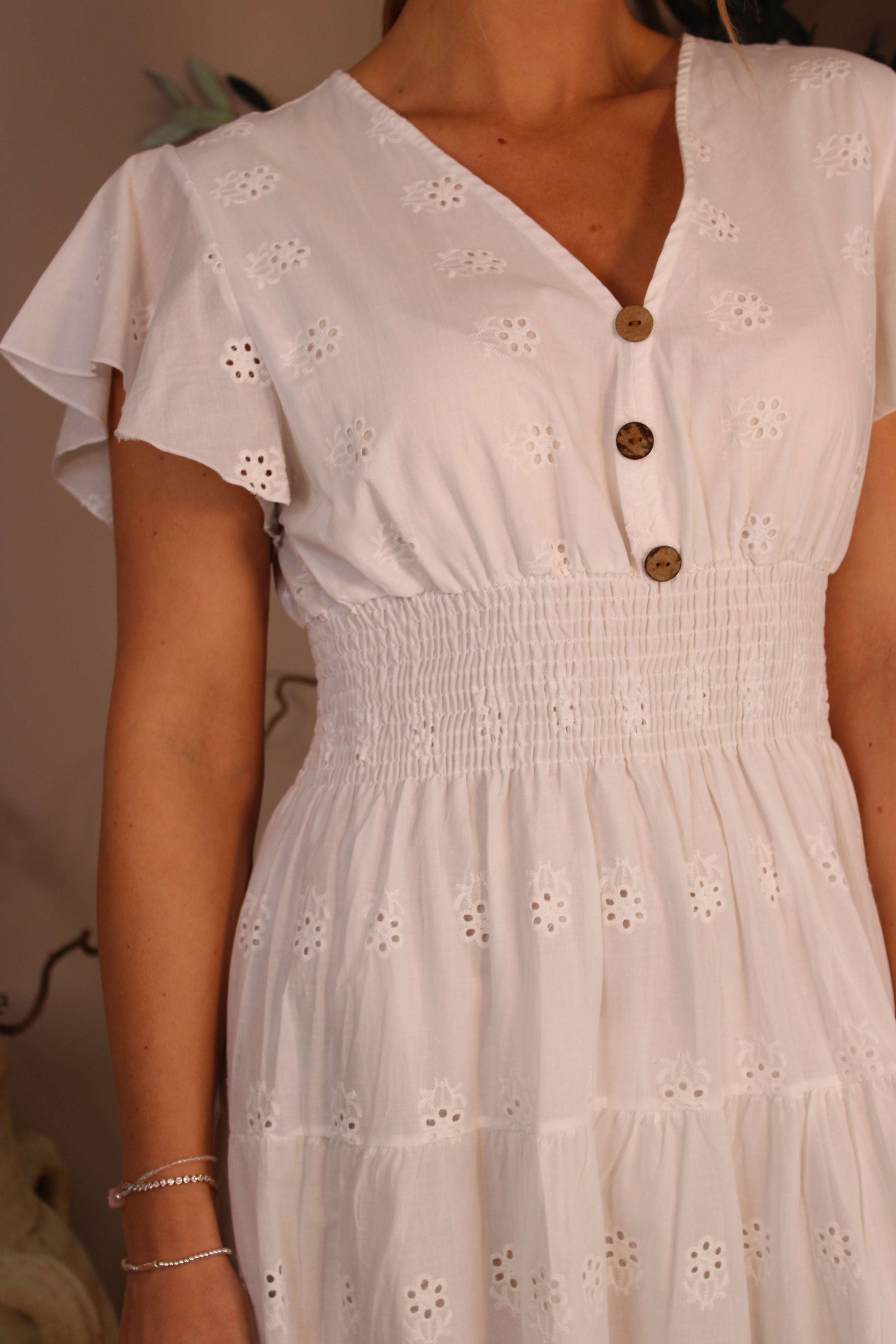 Mykonos Broderie Anglaise Dress