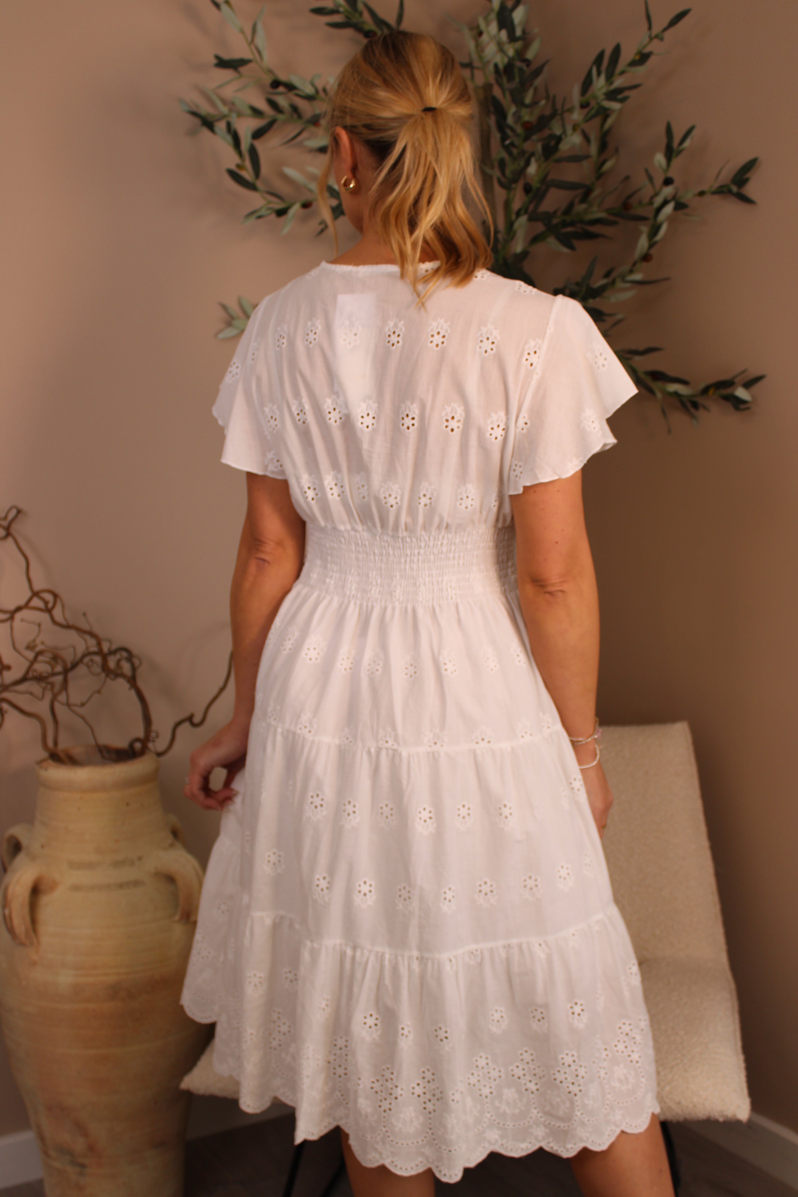 Mykonos Broderie Anglaise Dress