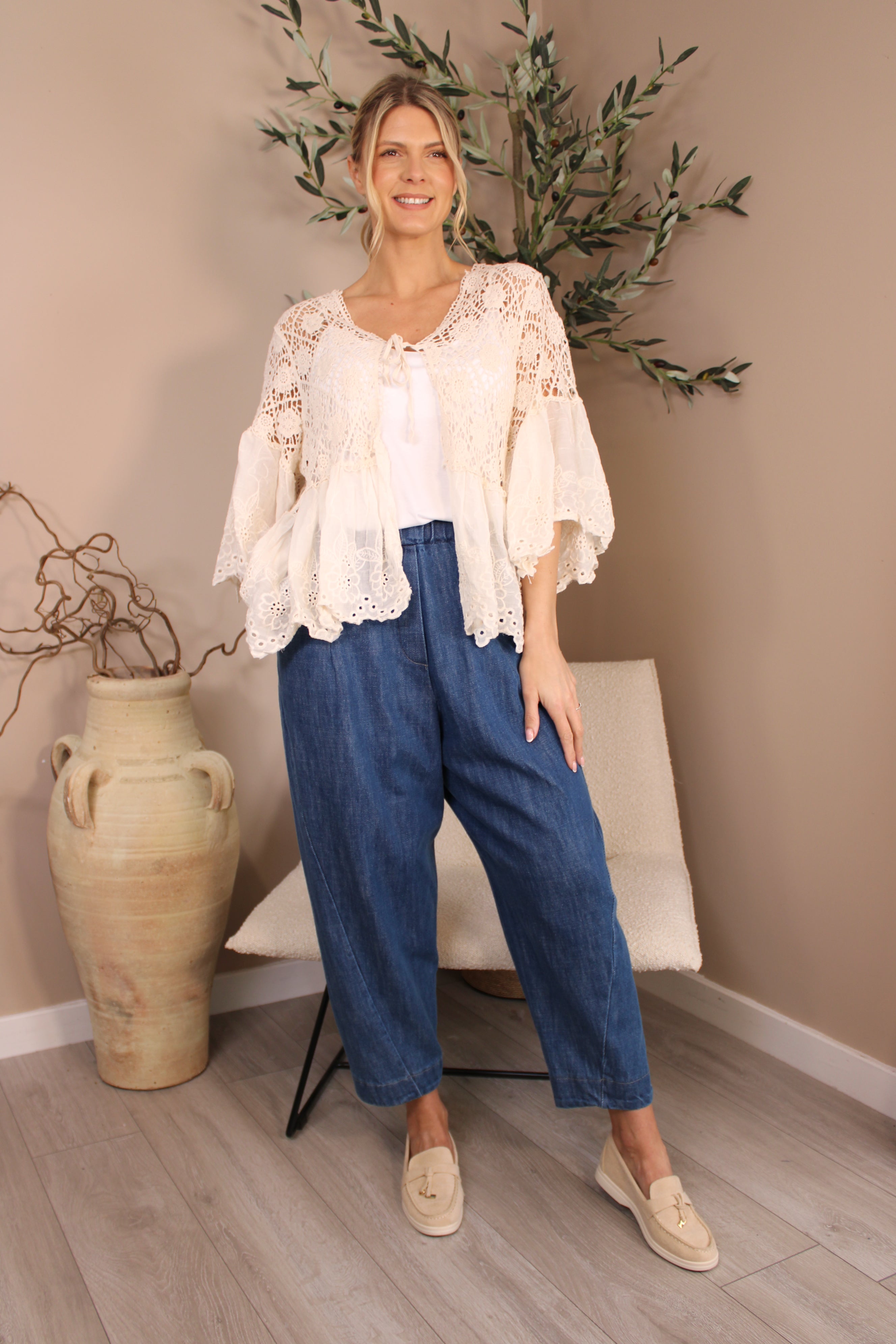 Bromley Denim Cocoon Trousers